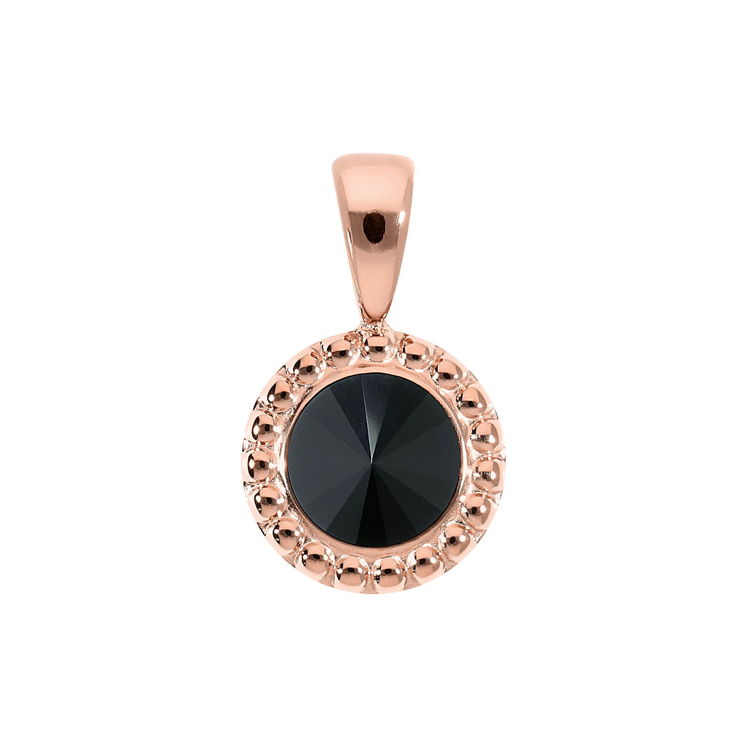 Ghiare Anhänger 11 mm - Roségold jet hematite