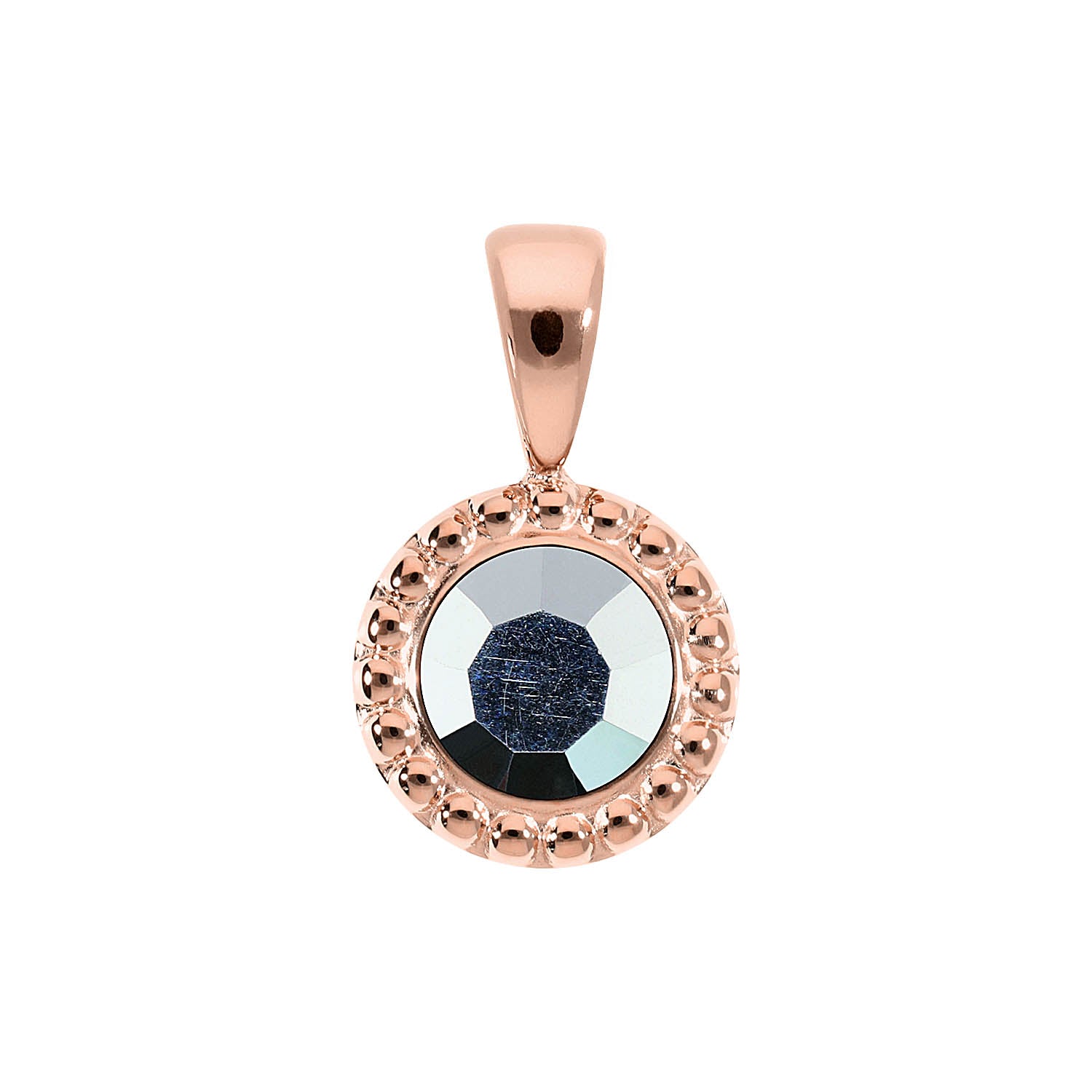Ghiare Anhänger 11 mm - Roségold crystal labrador