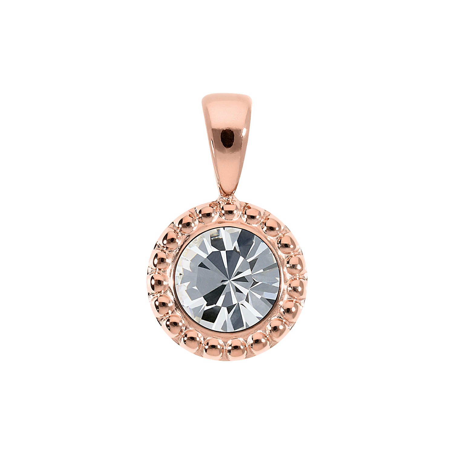 Ghiare Anhänger 11 mm - Roségold crystal