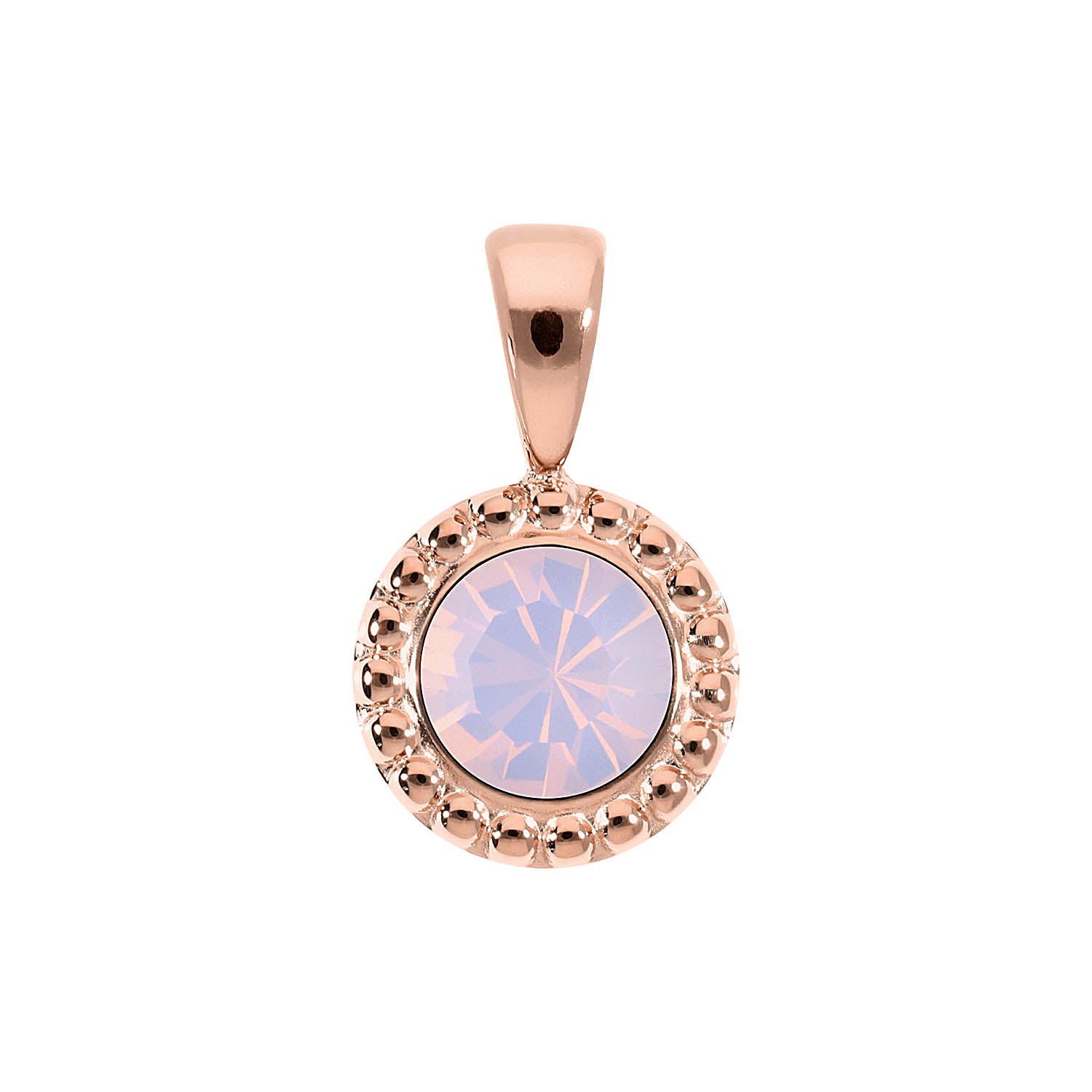 Ghiare Anhänger 11 mm - Roségold rose opal