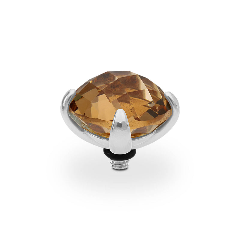 Seano Top 13 mm Silber / smoked topaz