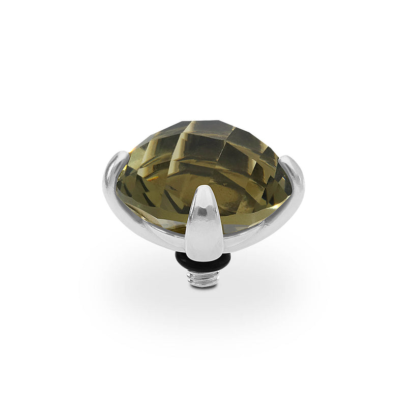 Seano Top 13 mm Silber / black diamond