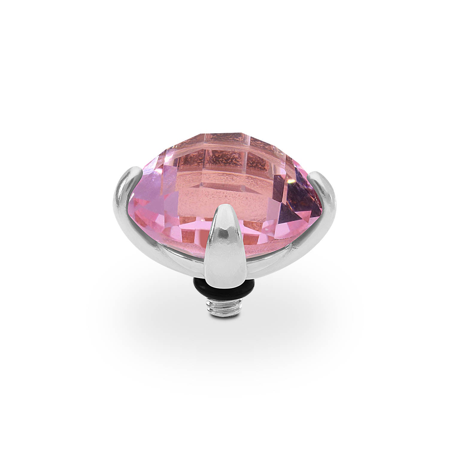 Seano Top 13 mm Silber / light rose