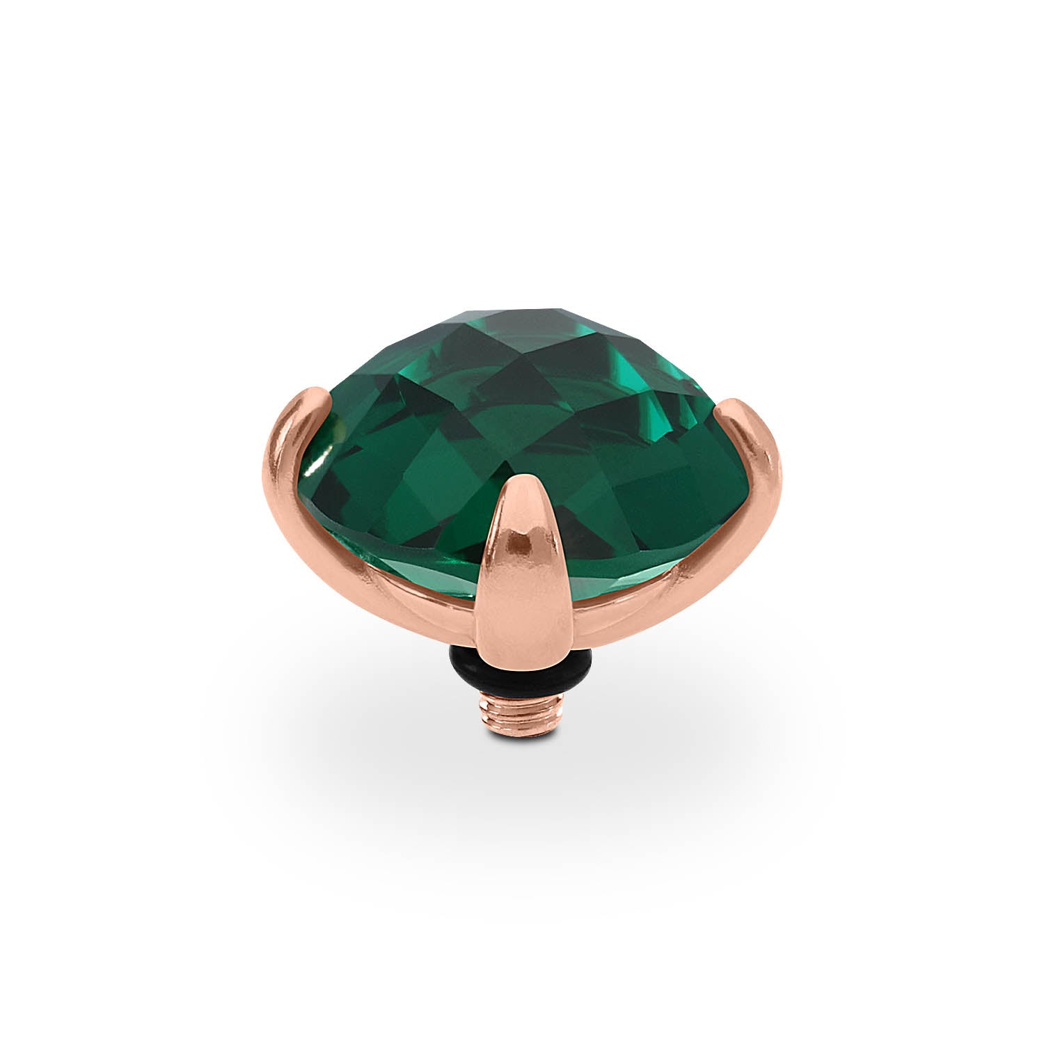 Seano Top 13 mm Roségold / emerald