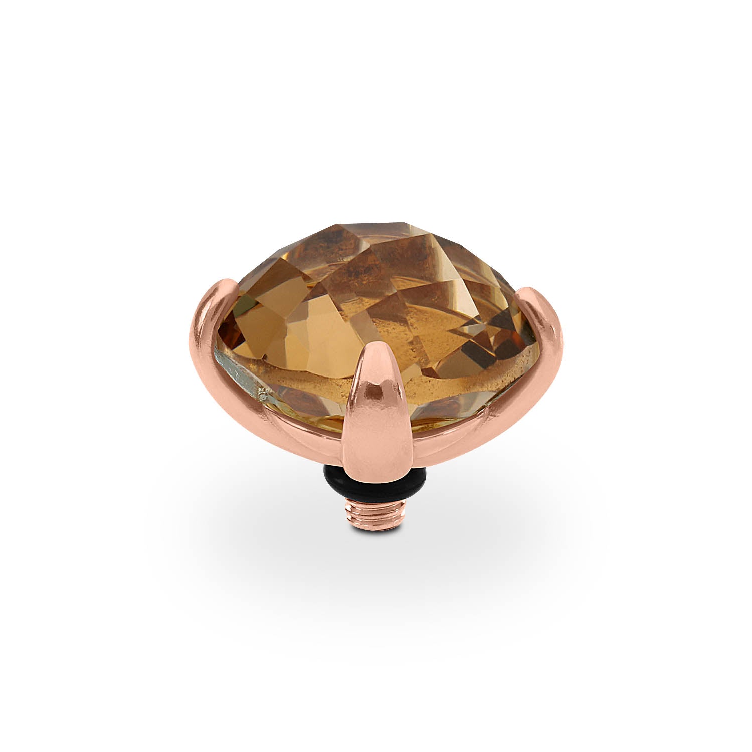 Seano Top 13 mm Roségold / smoked topaz
