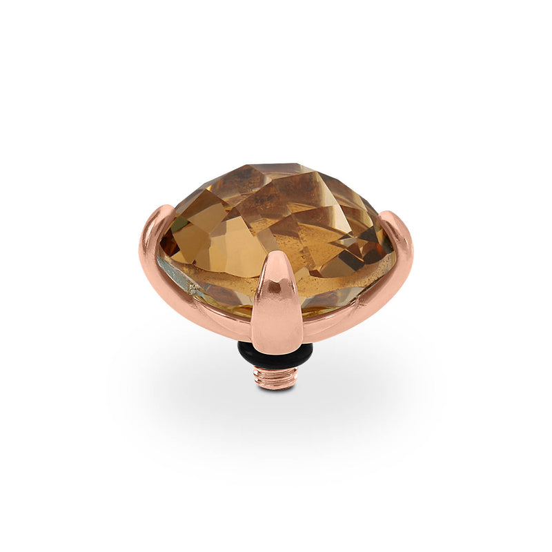 Seano Top 13 mm Roségold / smoked topaz