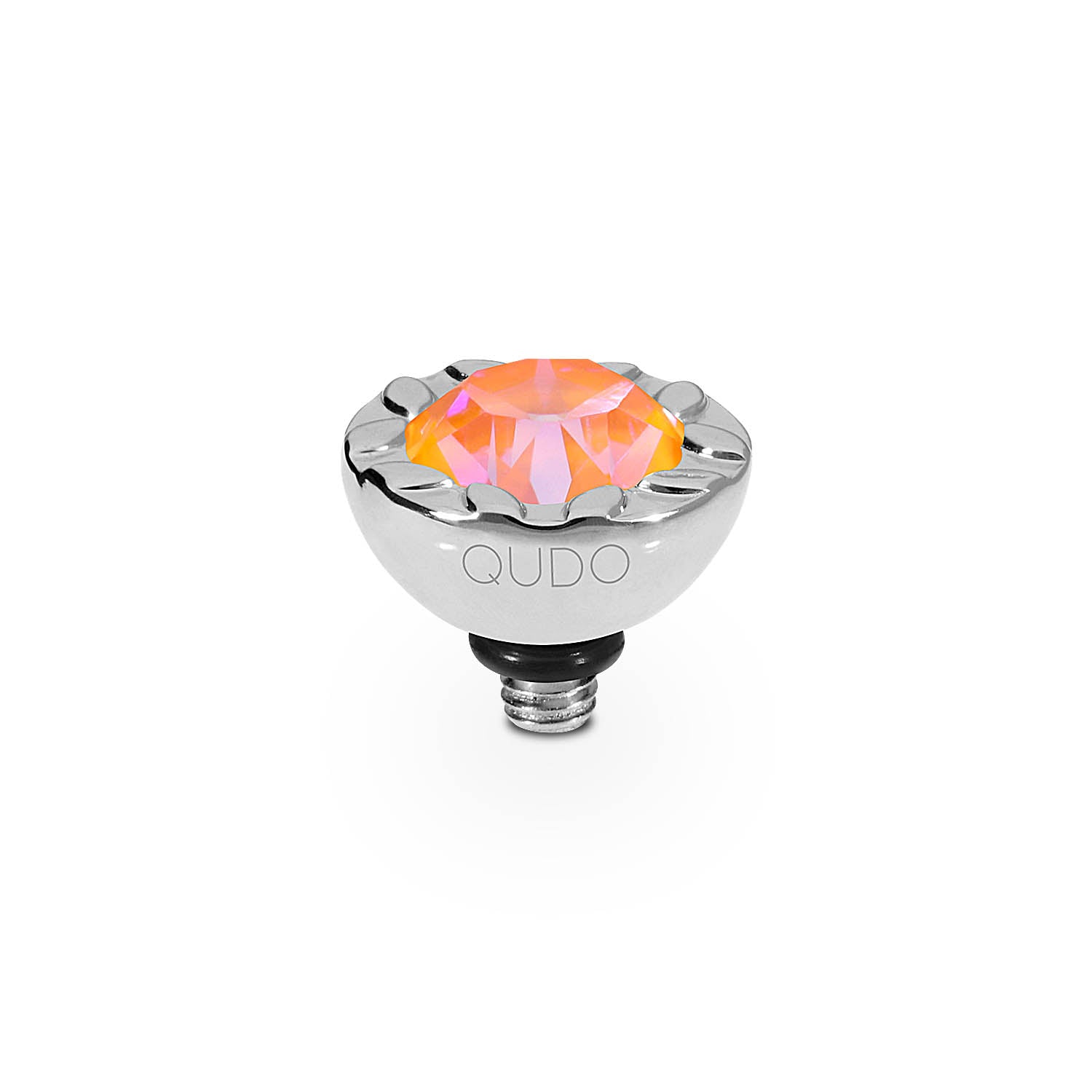 Melara Top 10 mm - Silber crystal orange glow delite