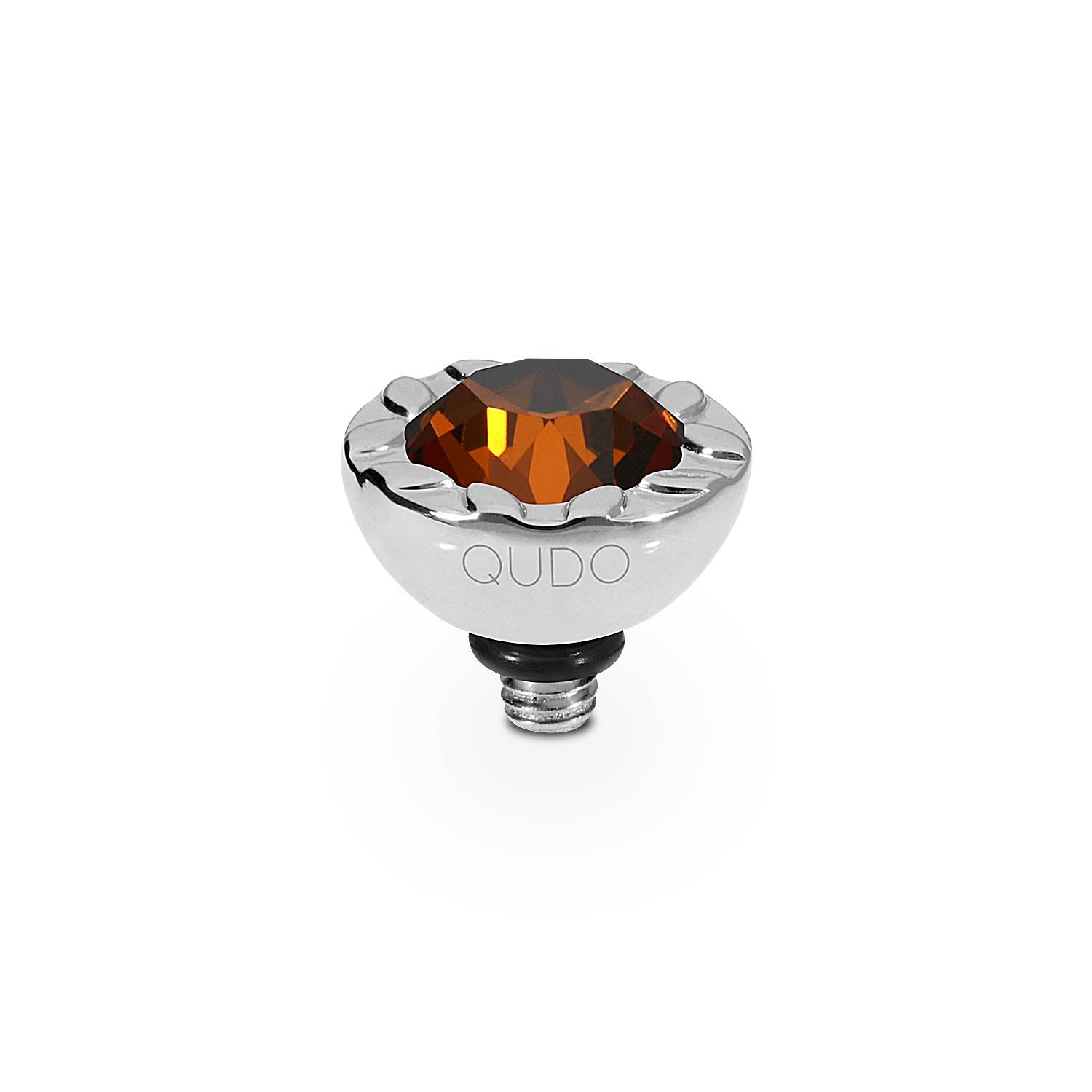 Melara Top 10 mm - Silber smoked amber
