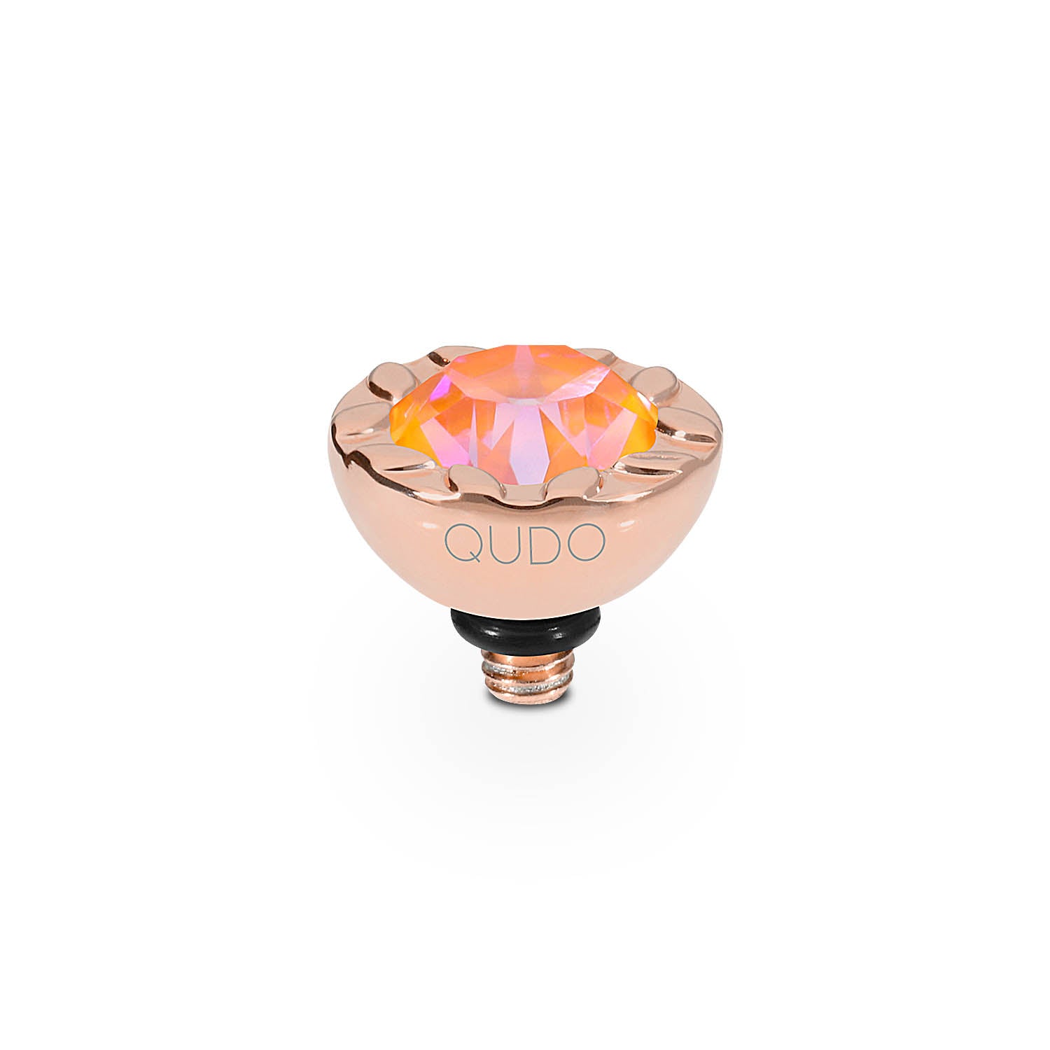 Melara Top 10 mm - Roségold crystal orange glow delite