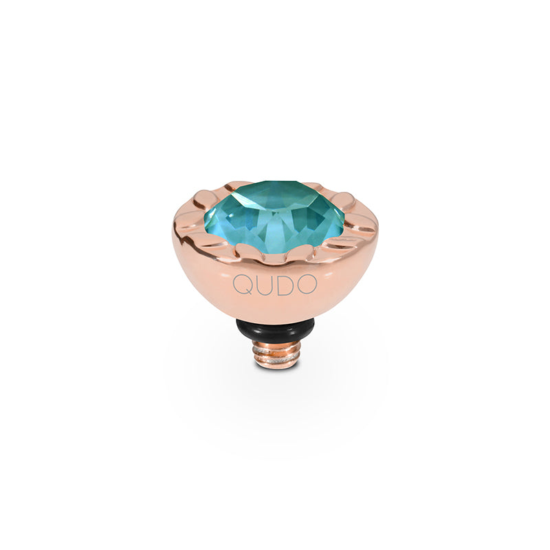 Melara Top 10 mm - Roségold Crystal Pine Green Ignite