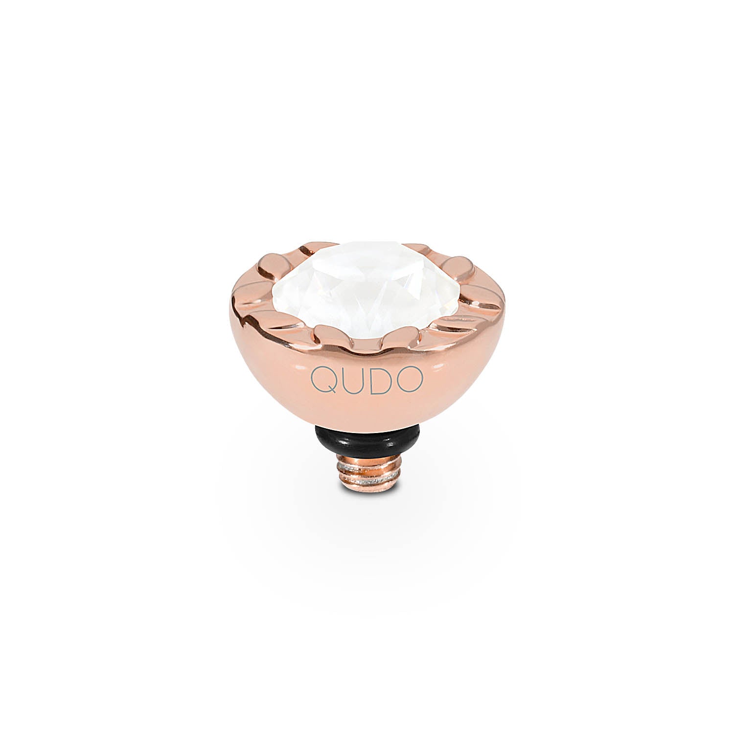 Melara Top 10 mm - Roségold crystal electric white ignite
