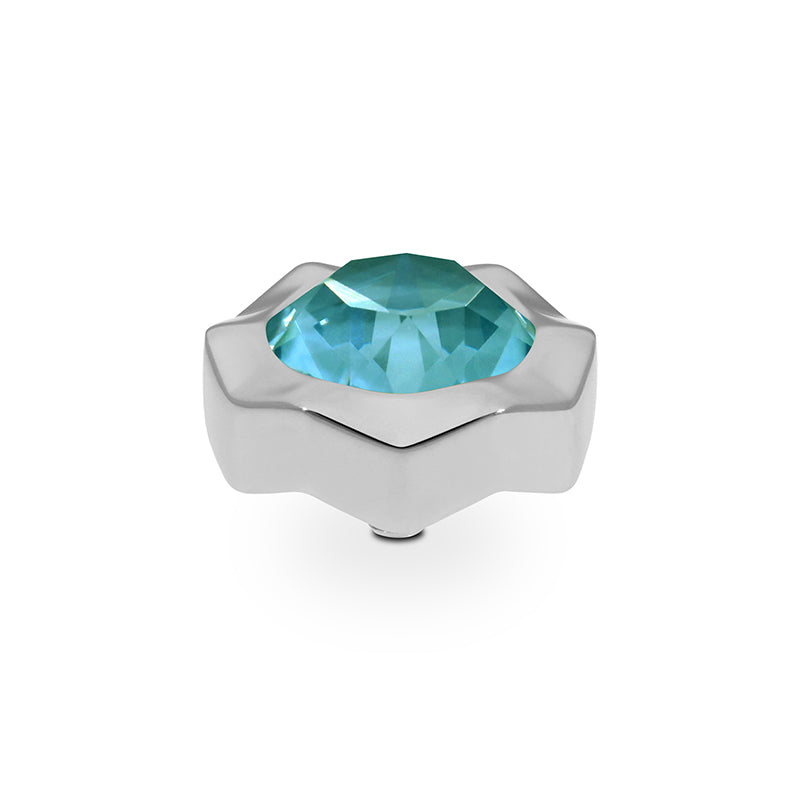 Nemoli Top 13 mm - Silber Crystal Pine Green Ignite