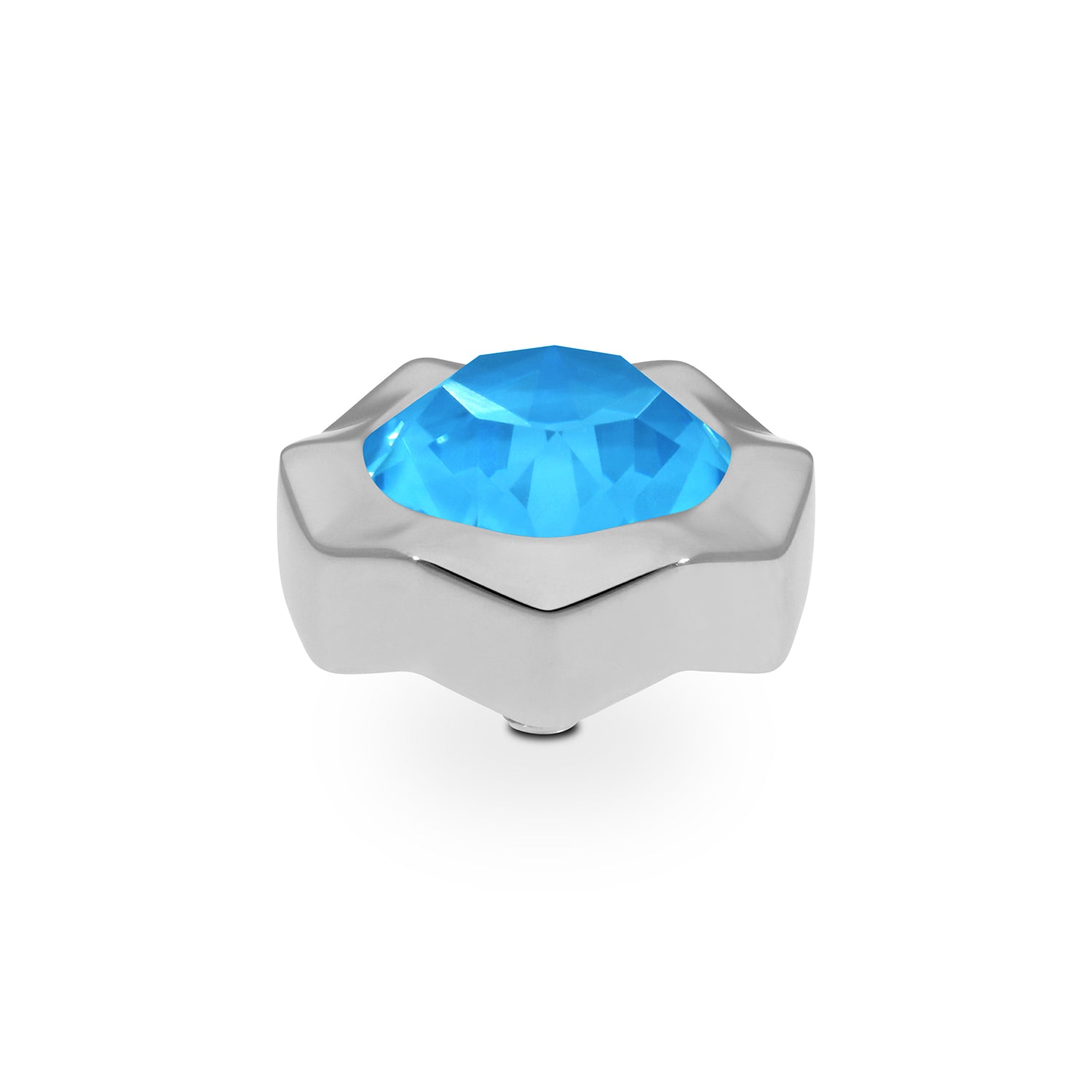 Nemoli Top 13 mm - Silber Crystal Electric Blue Ignite