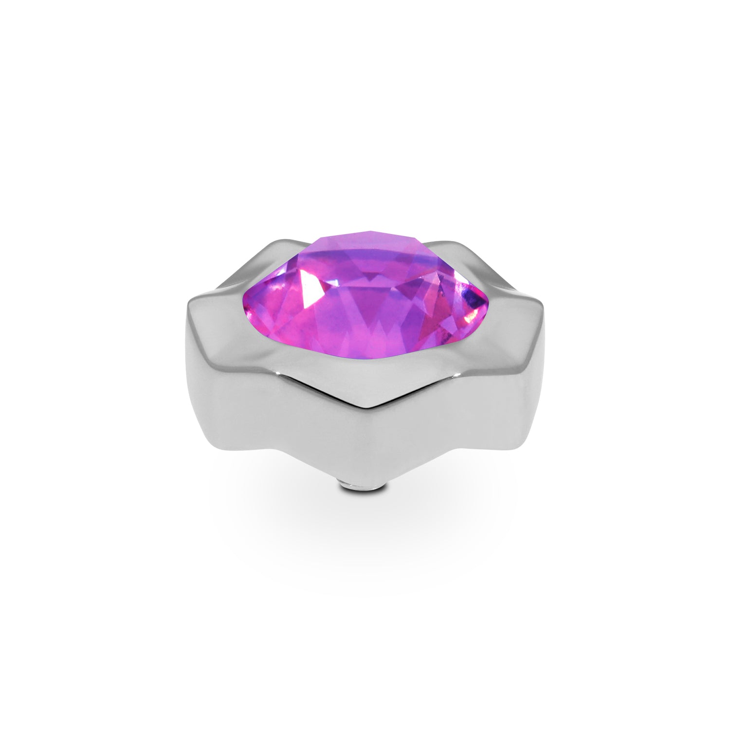Nemoli Top 13 mm - Silber Crystal Electric Violet Ignite