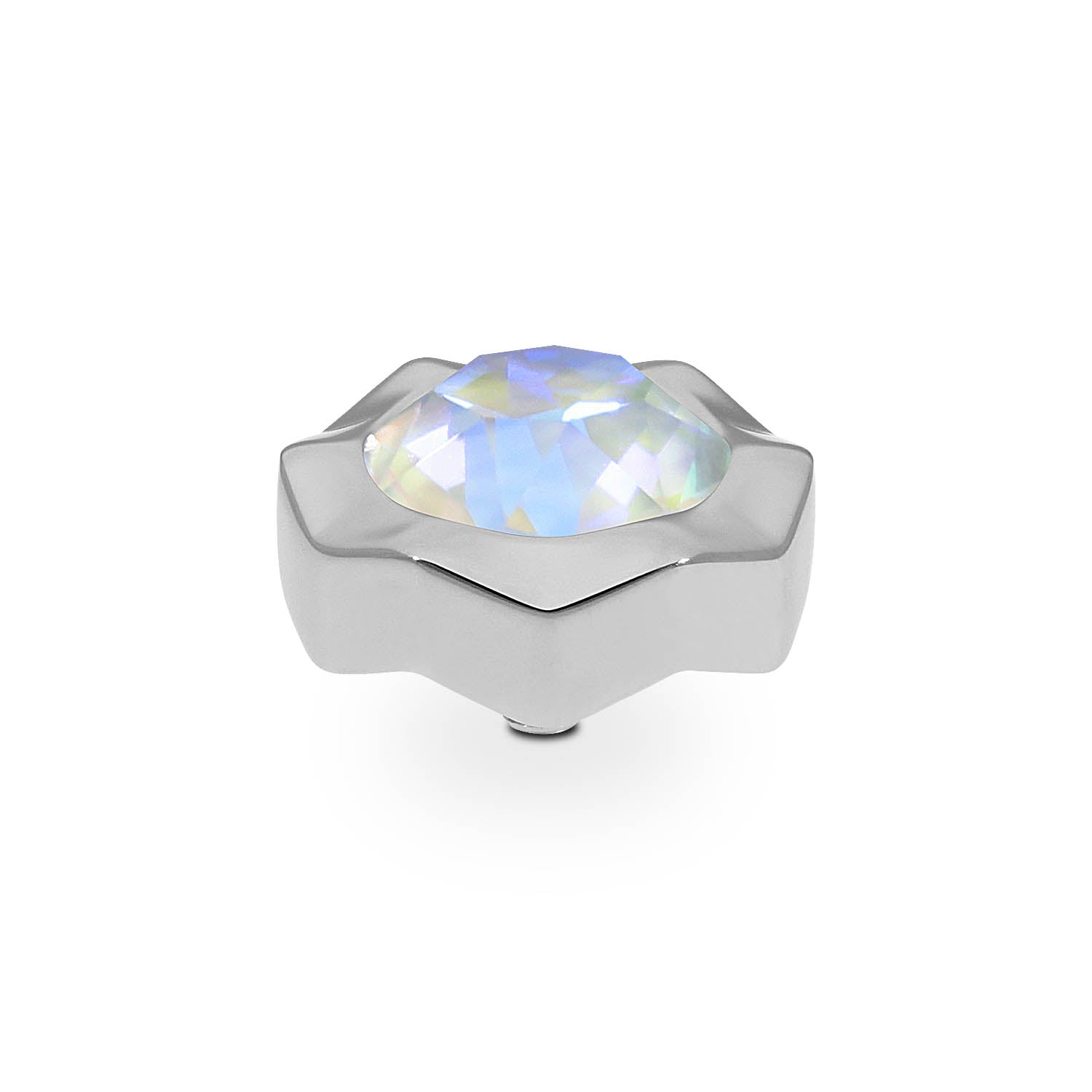 Nemoli Top 13 mm - Silber Crystal Serene Gray Delite