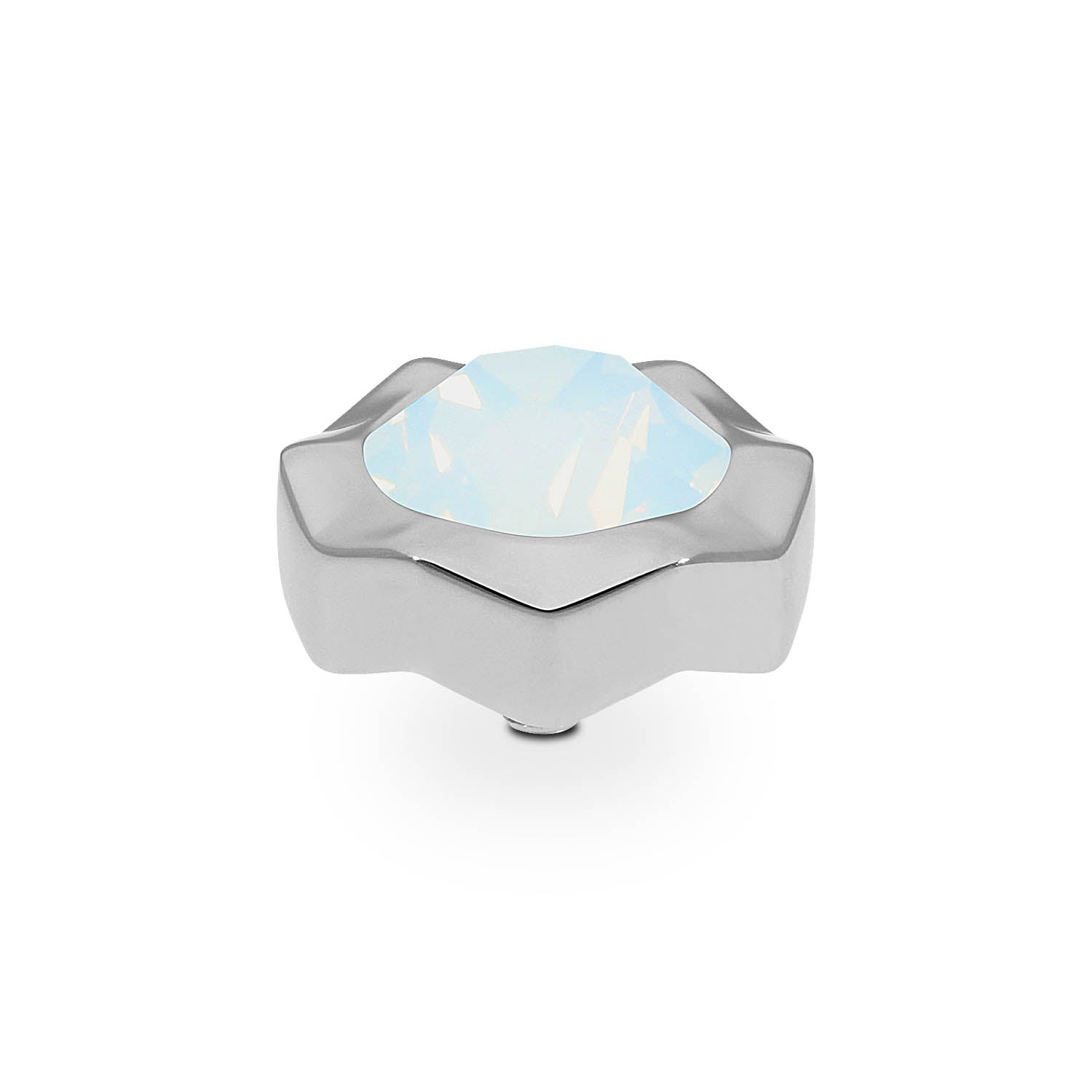Nemoli Top 13 mm - Silber white opal