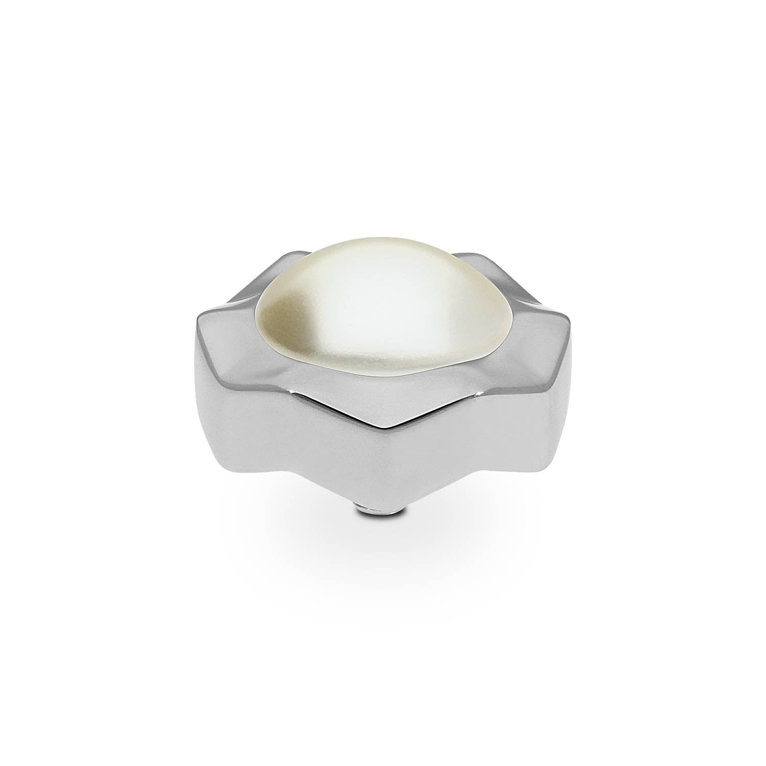 Nemoli Top 13 mm - Silber cream pearl