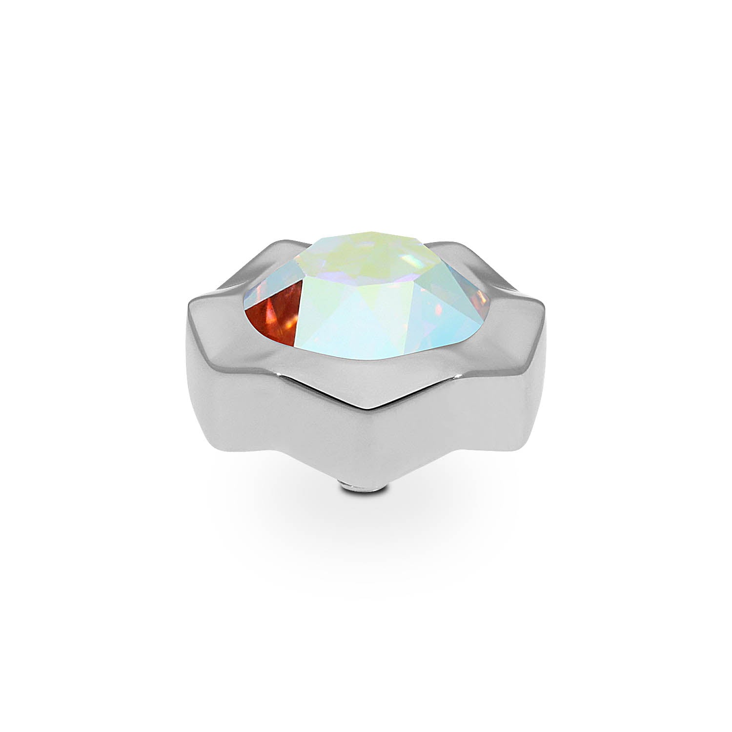 Nemoli Top 13 mm - Silber crystal aurora boreale