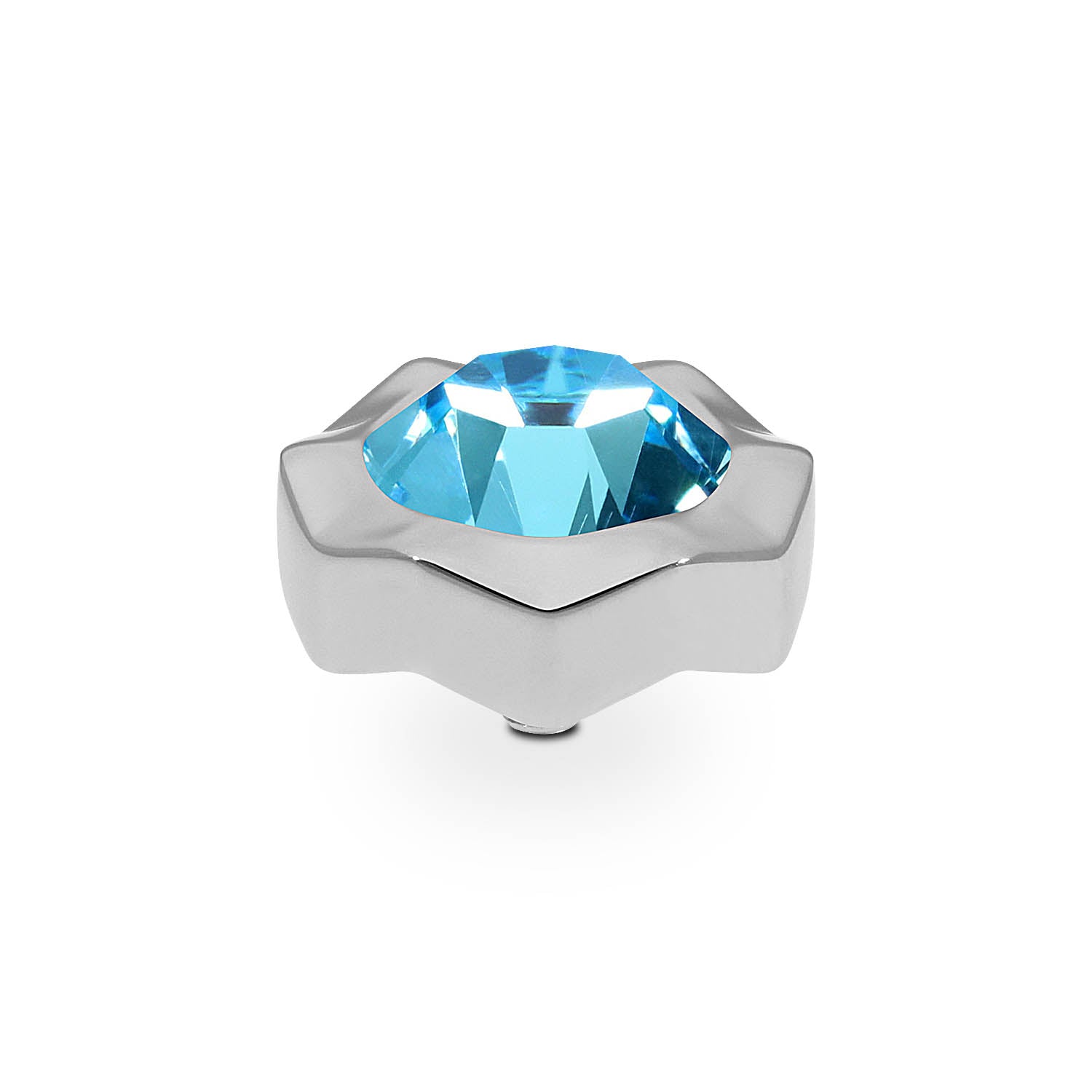 Nemoli Top 13 mm - Silber aquamarine
