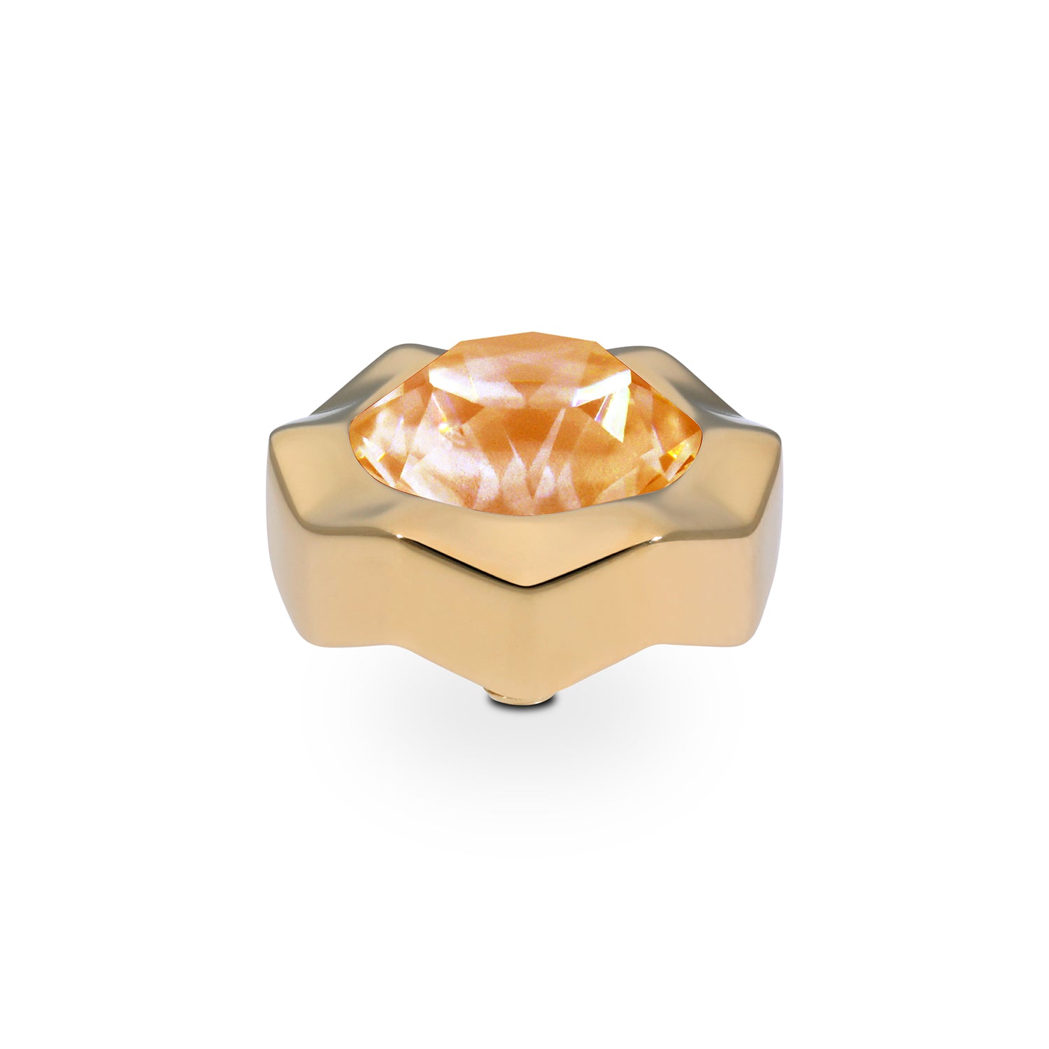 Nemoli Top 13 mm - Gold Crystal Mango Ignite