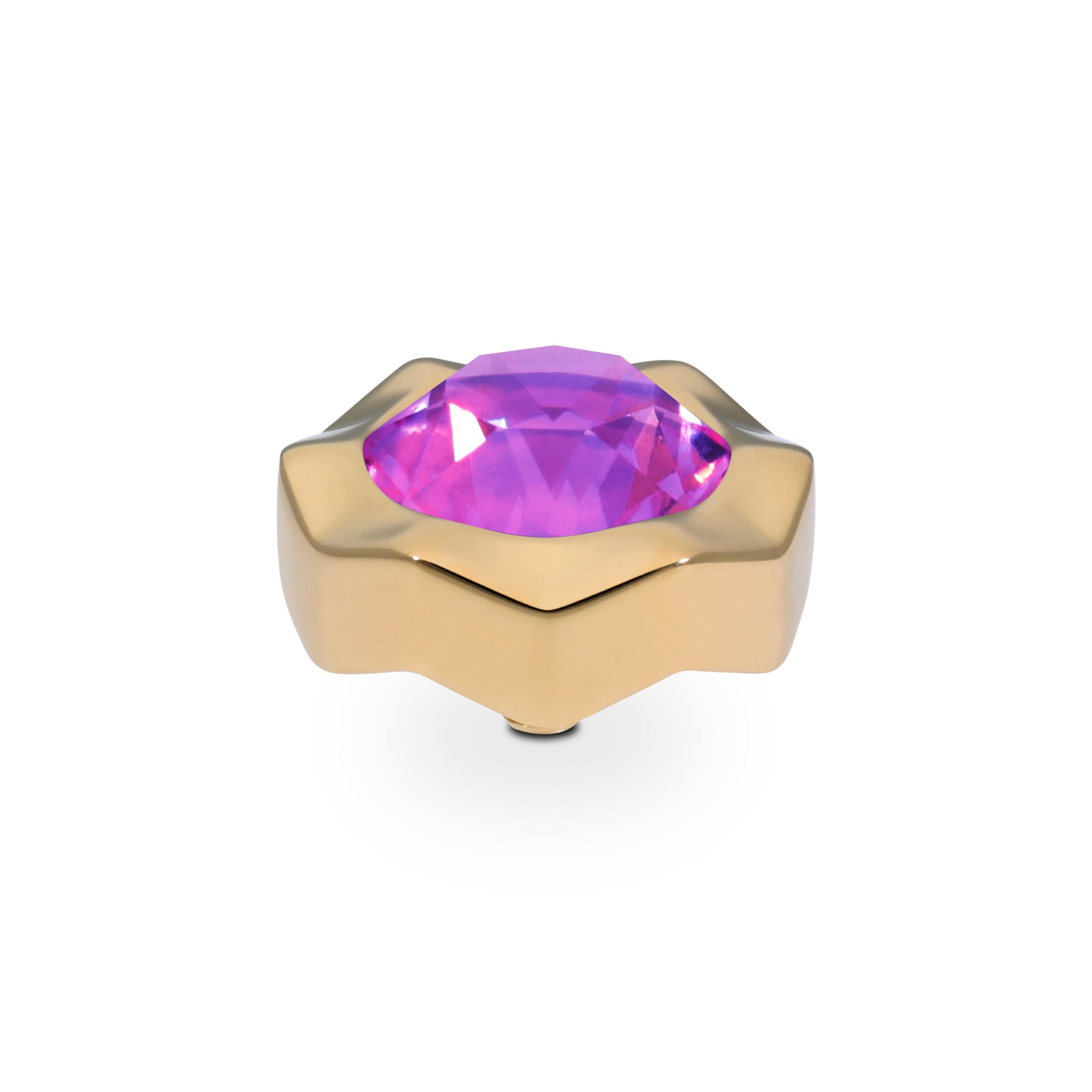 Nemoli Top 13 mm - Gold Crystal Electric Violet Ignite