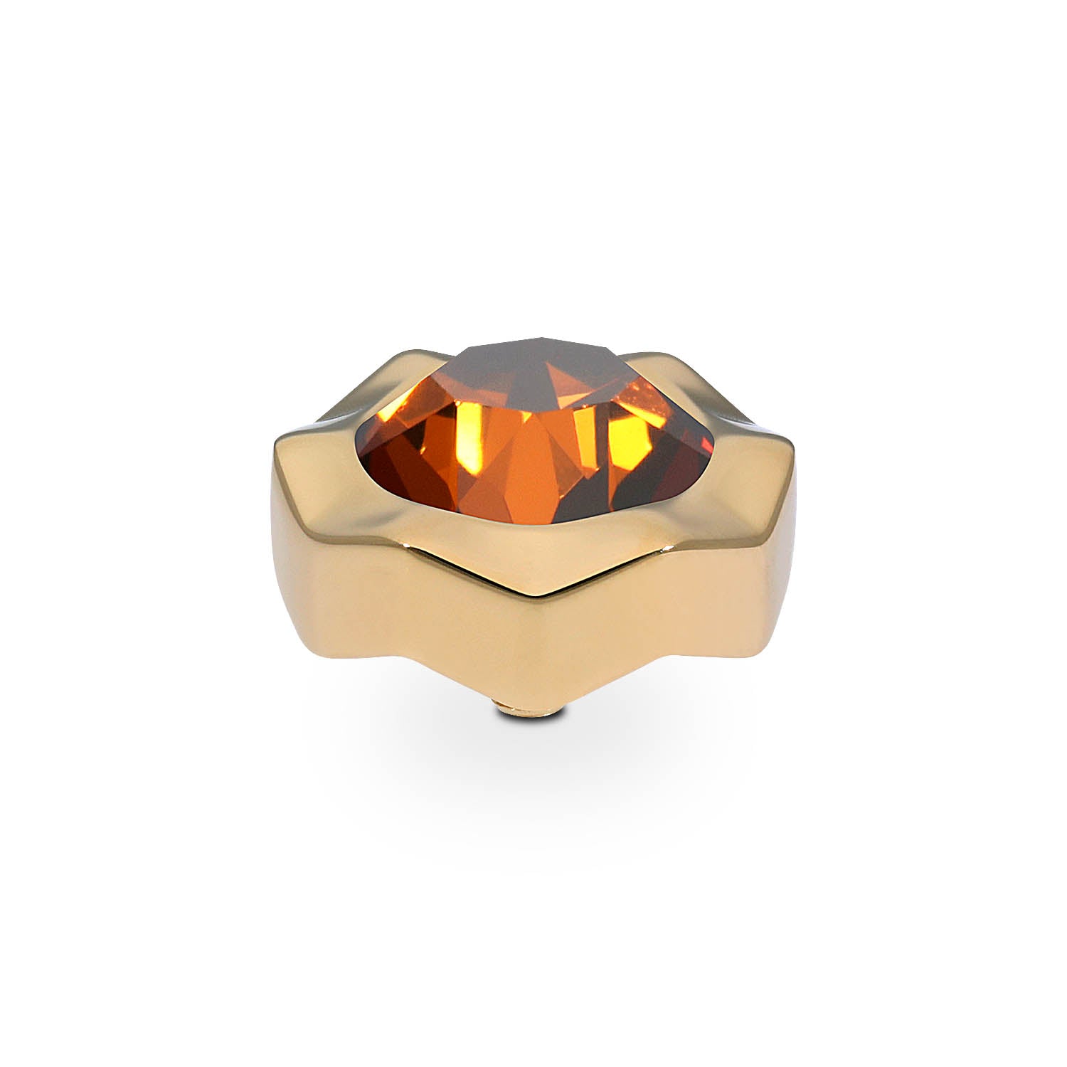 Nemoli Top 13 mm - Gold smoked amber
