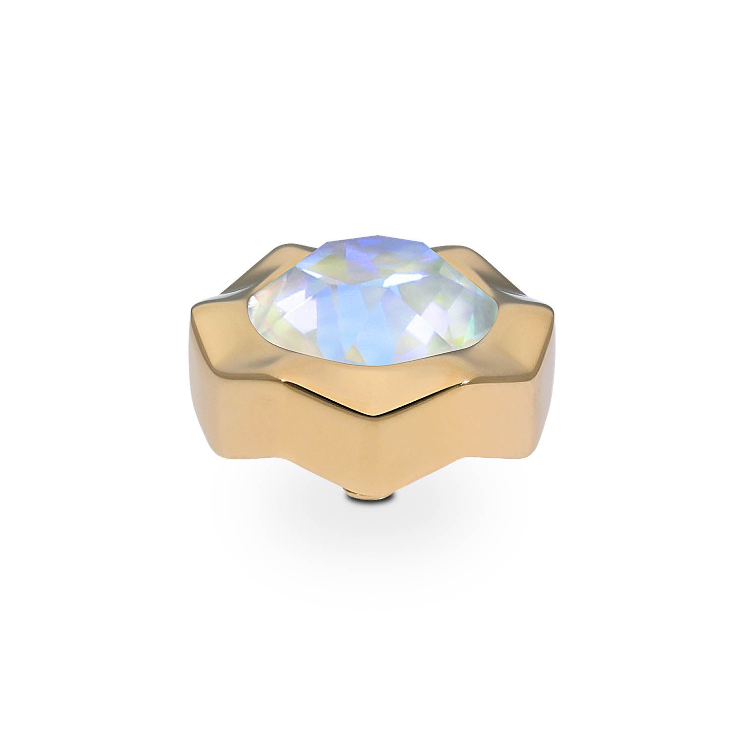 Nemoli Top 13 mm - Gold Crystal Serene Gray Delite