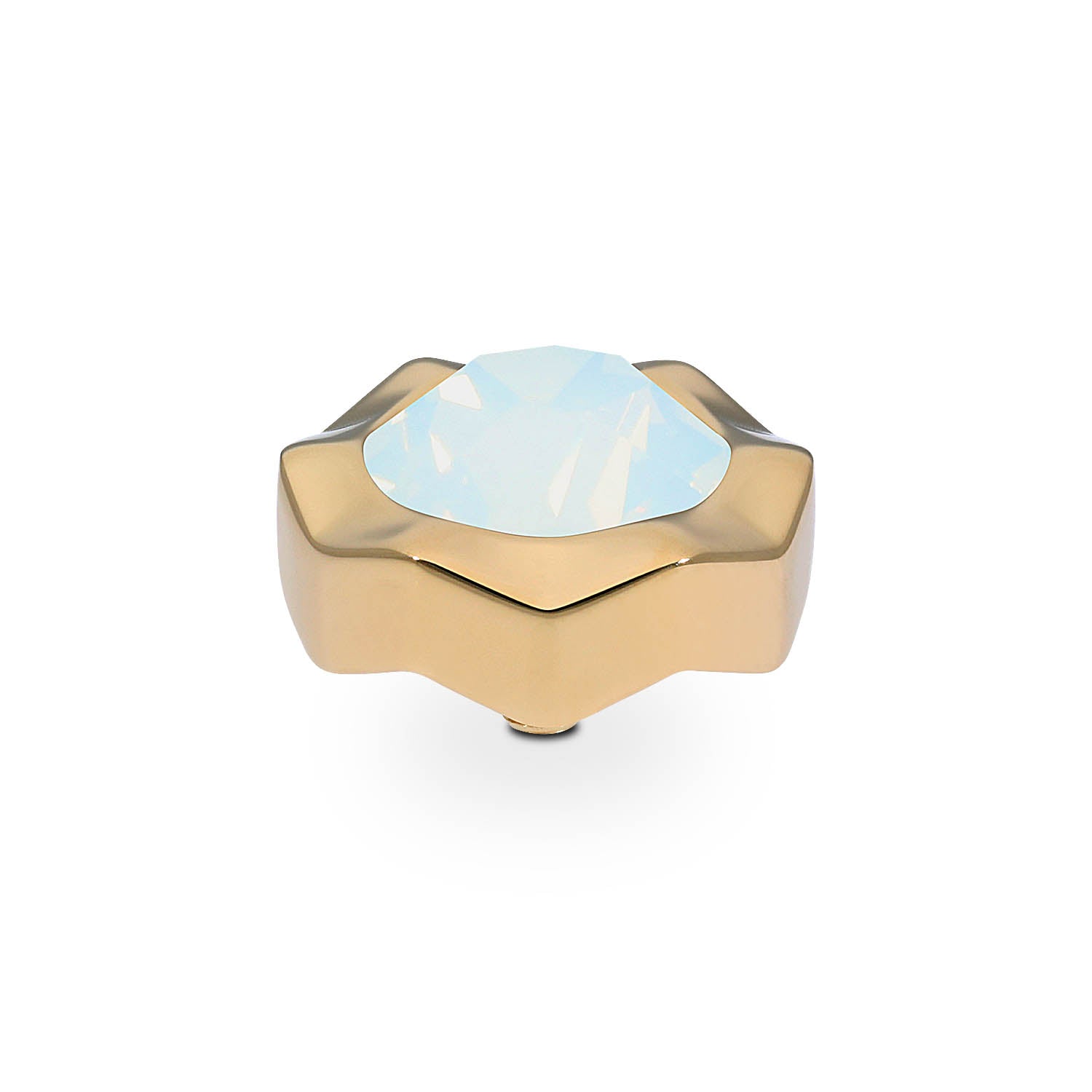 Nemoli Top 13 mm - Gold white opal