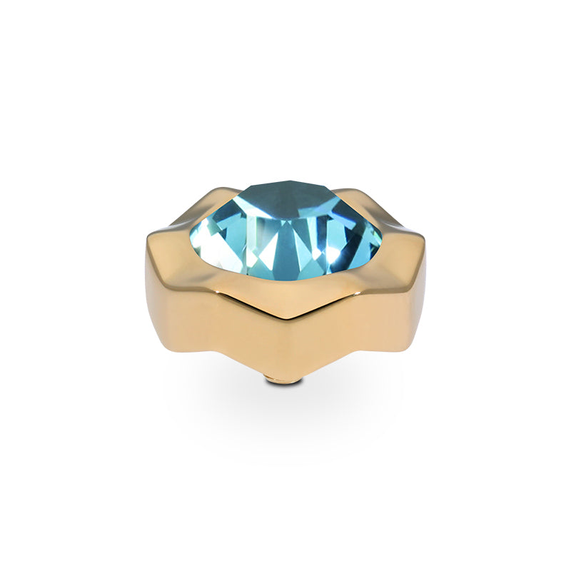 Nemoli Top 13 mm - Gold Light Turquoise