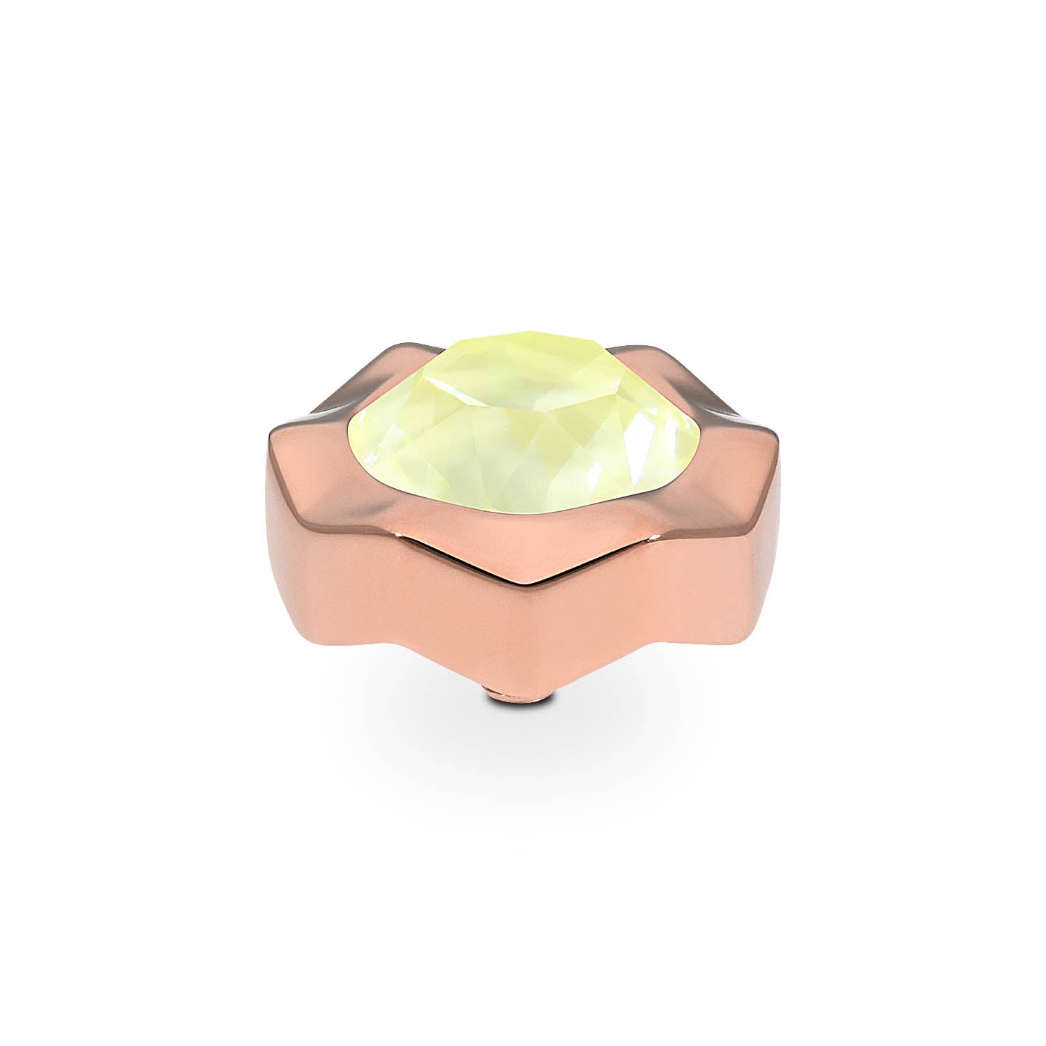 Nemoli Top 13 mm - Roségold crystal soft yellow ignite
