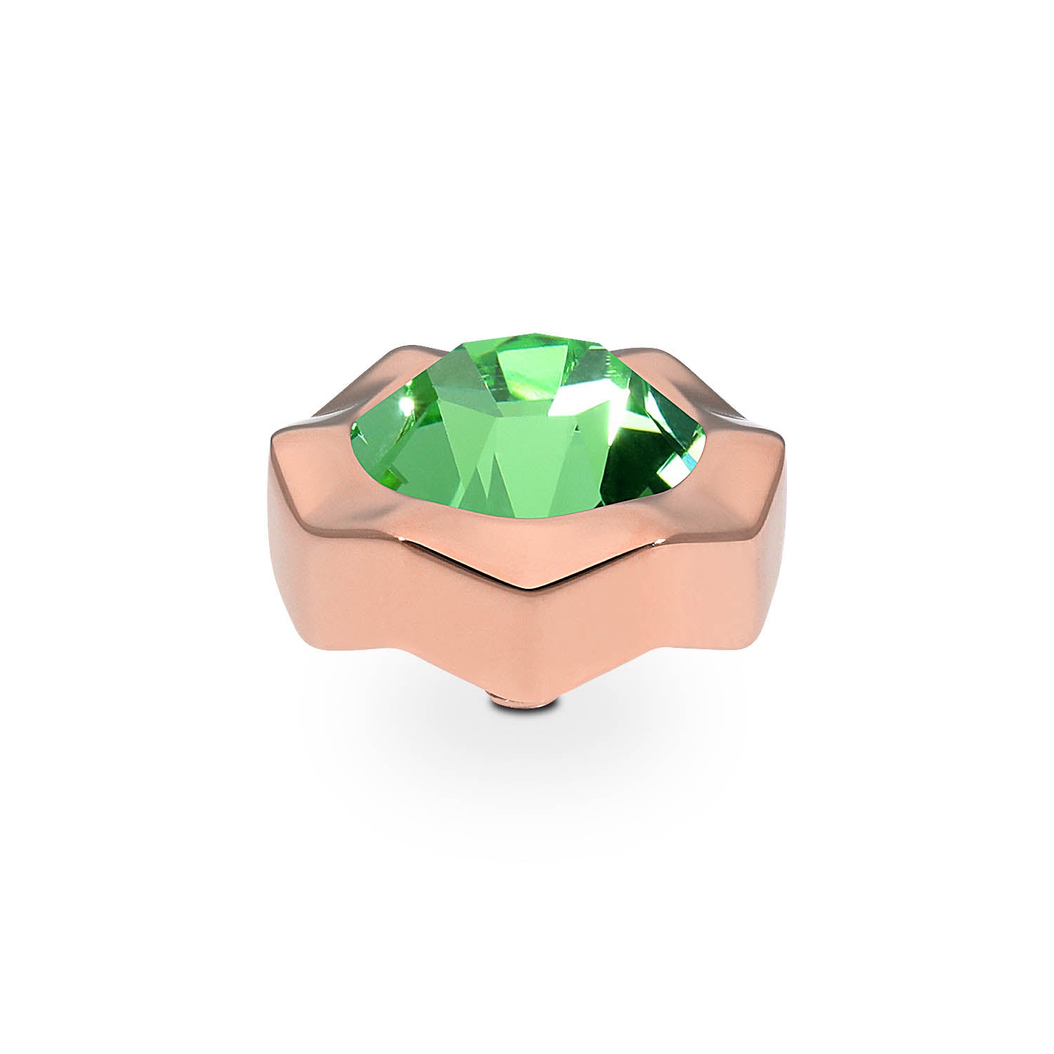 Nemoli Top 13 mm - Roségold peridot