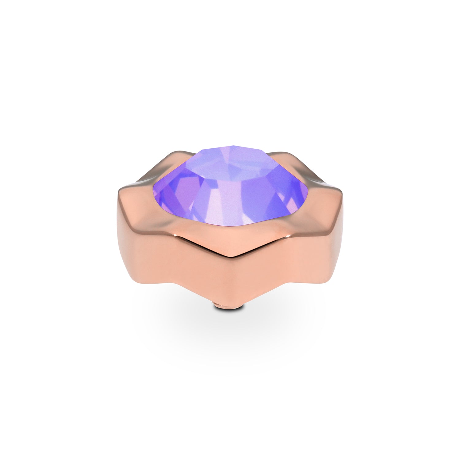 Nemoli Top 13 mm - Roségold Crystal Purple Ignite