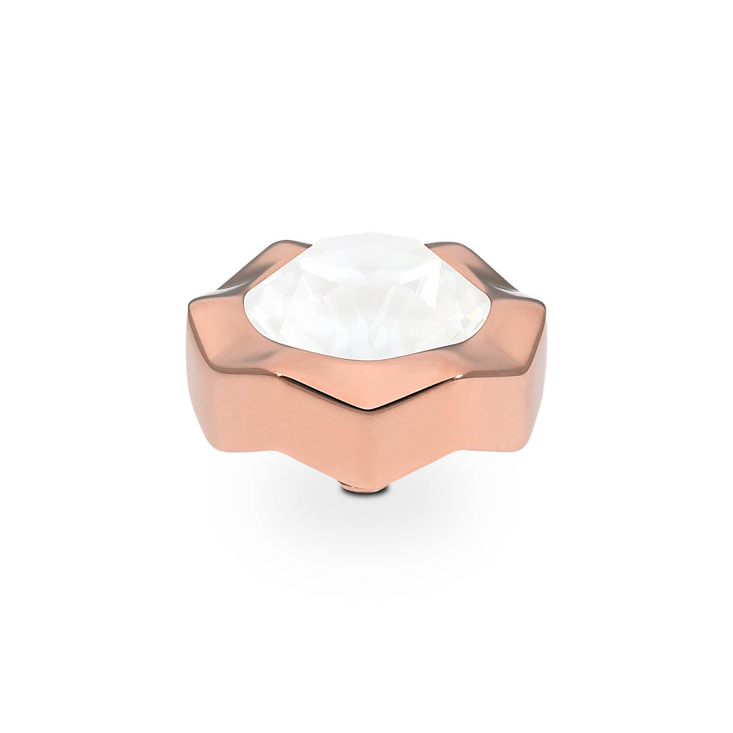Nemoli Top 13 mm - Roségold crystal electric white ignite
