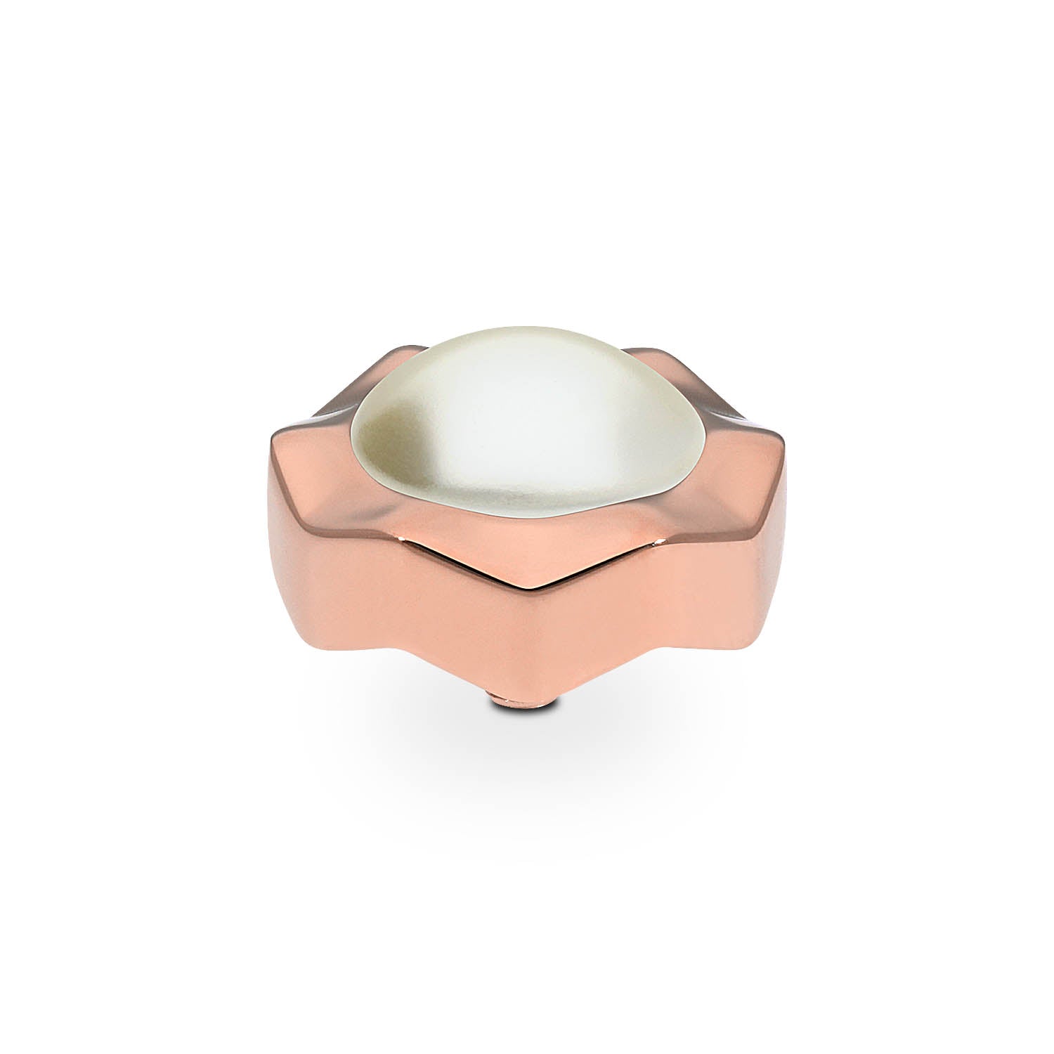 Nemoli Top 13 mm - Roségold cream pearl