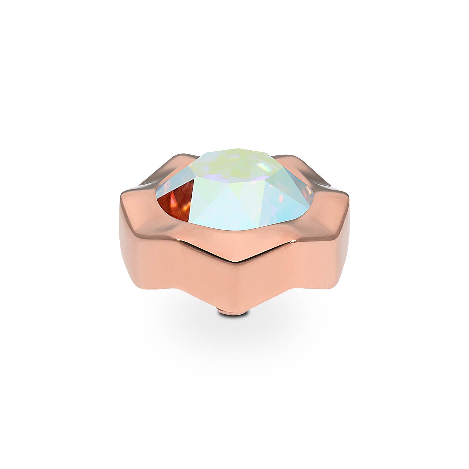 Nemoli Top 13 mm - Roségold crystal aurora boreale