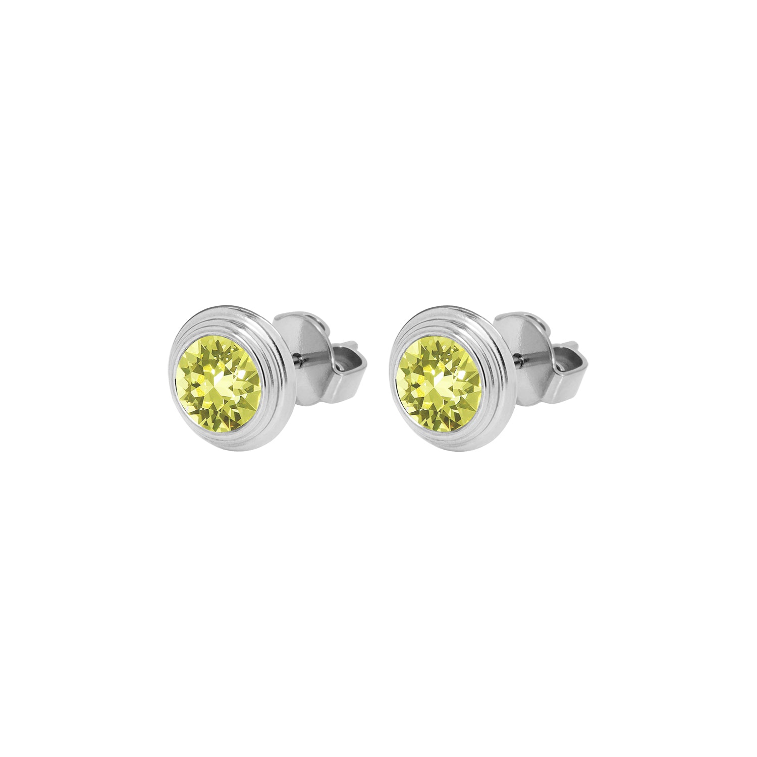 Oroli Ohrstecker 10 mm - Silber Jonquil