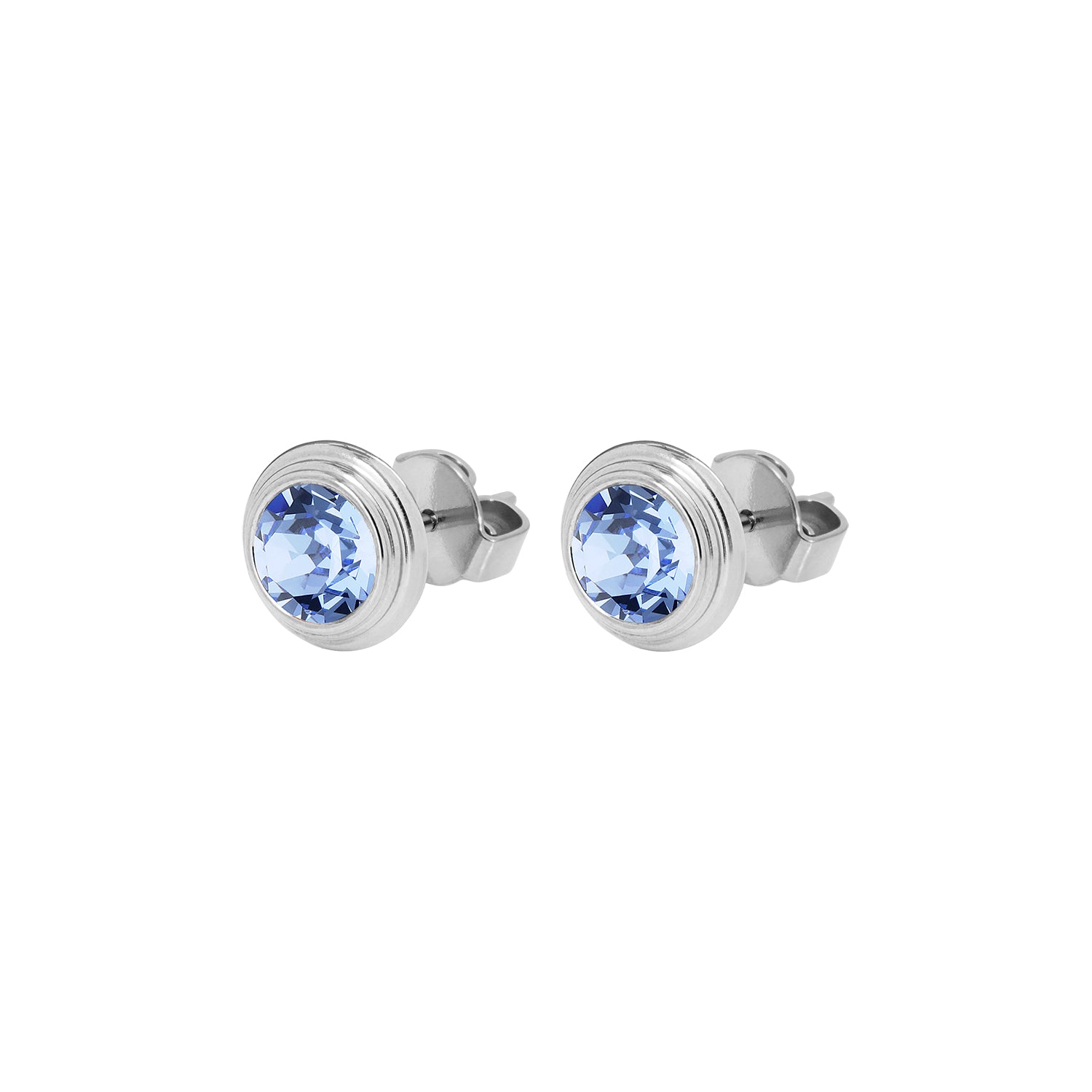 Oroli Ohrstecker 10 mm - Silber light sapphire