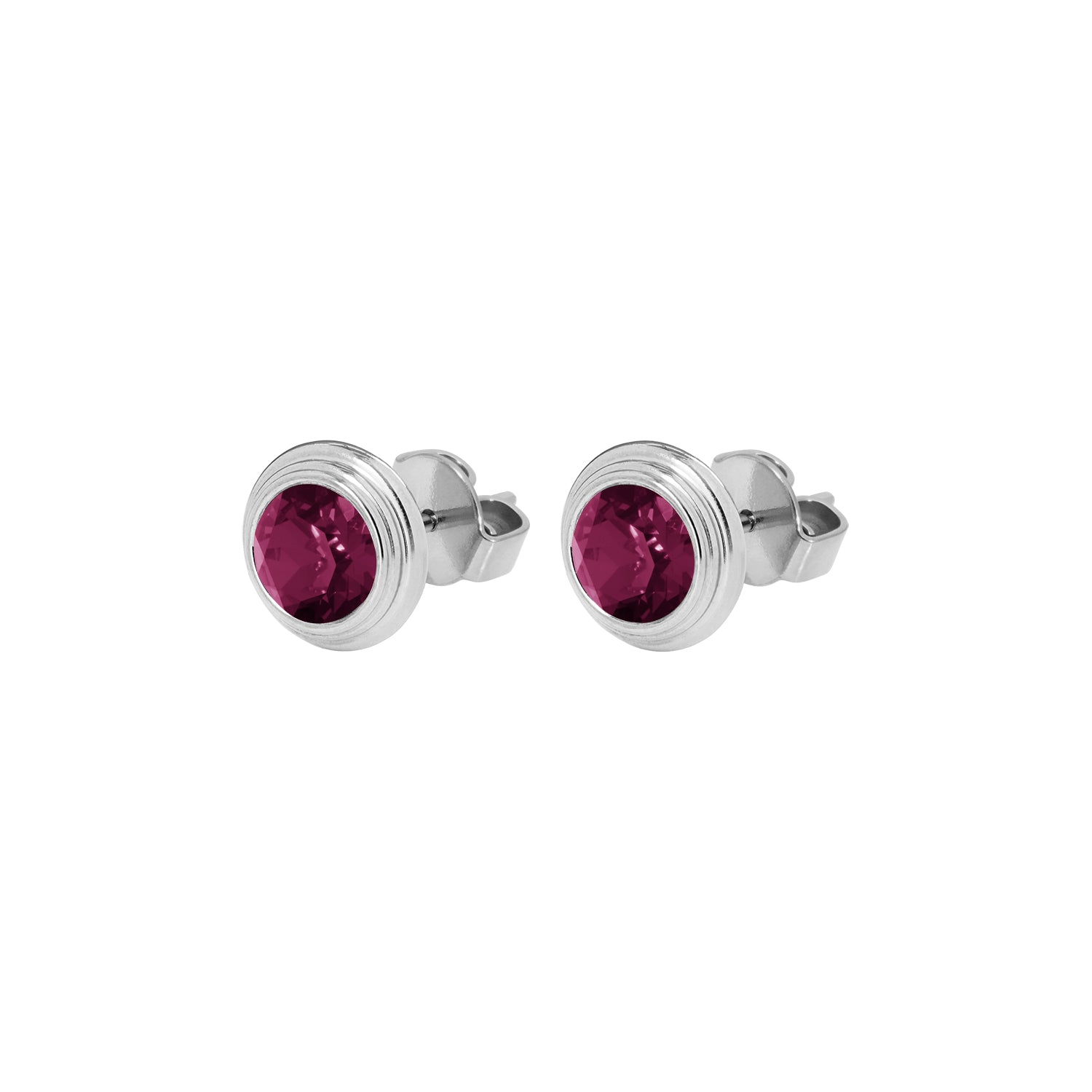 Oroli Ohrstecker 10 mm - Silber amethyst