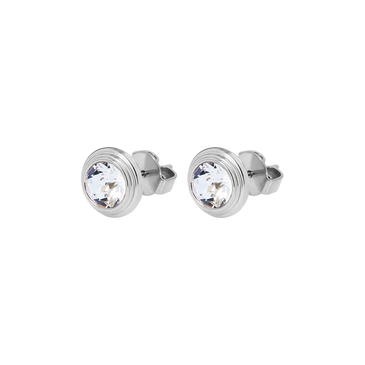 Oroli Ohrstecker 10 mm - Silber crystal