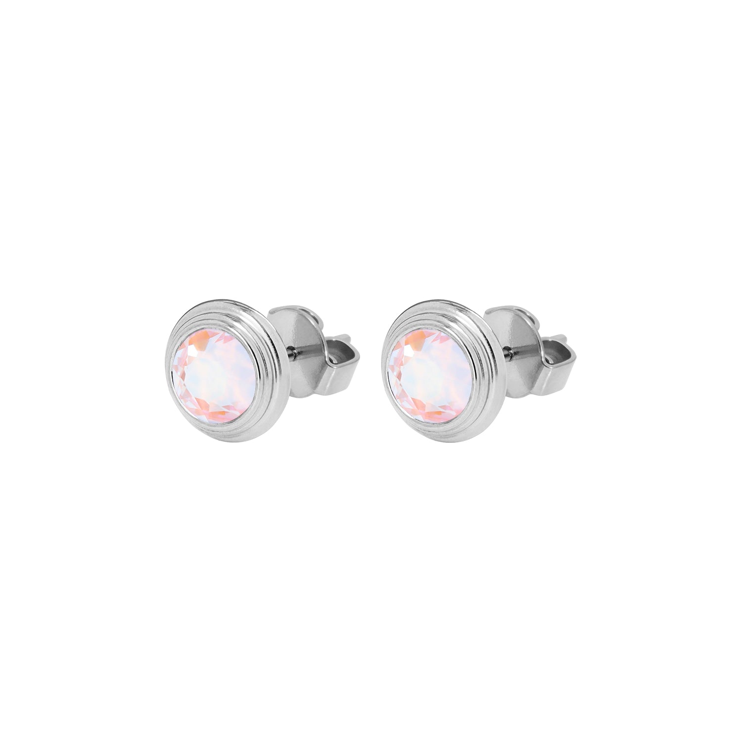 Oroli Ohrstecker 10 mm - Silber dusty pink delite