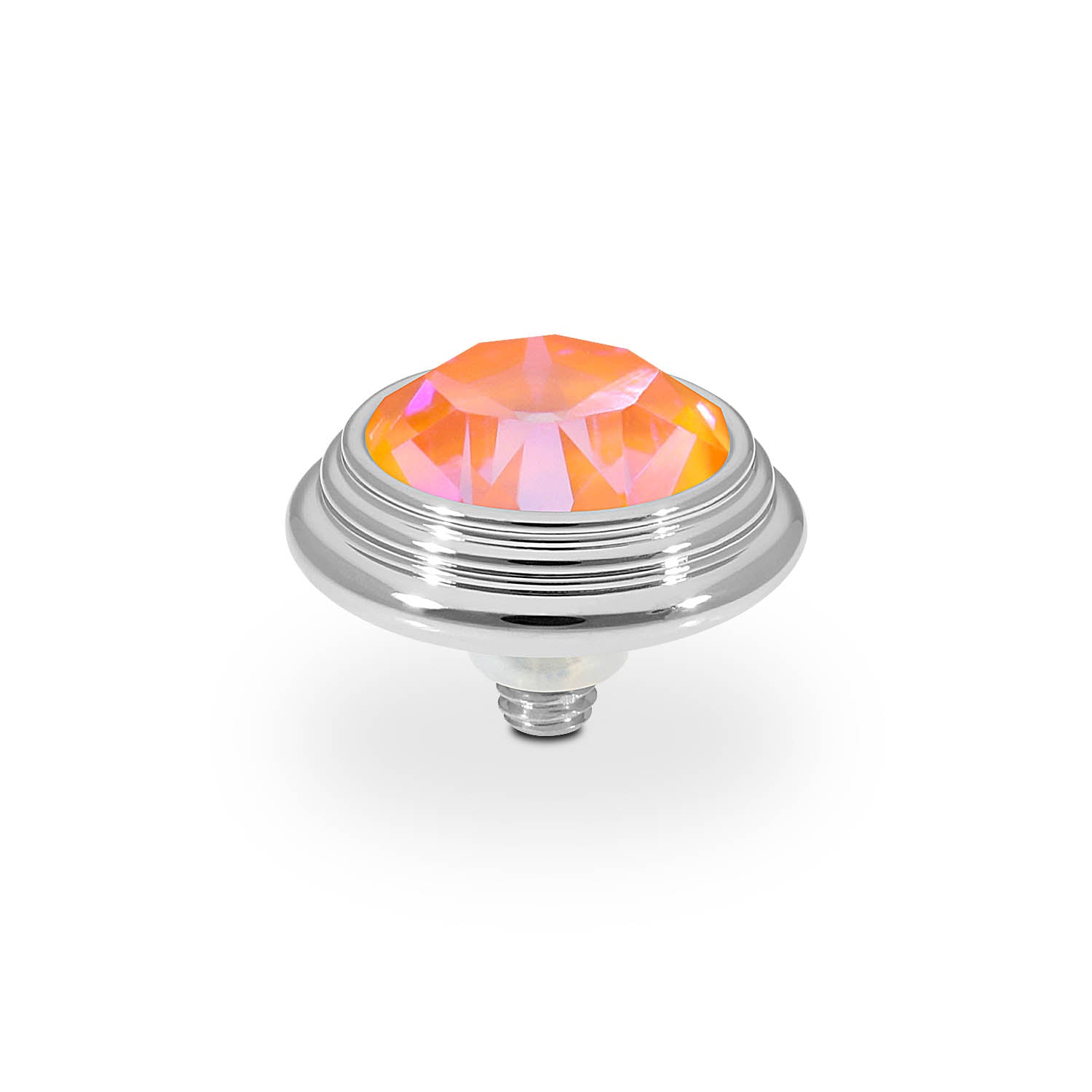 Oroli Top 13 mm - Silber crystal orange glow delite
