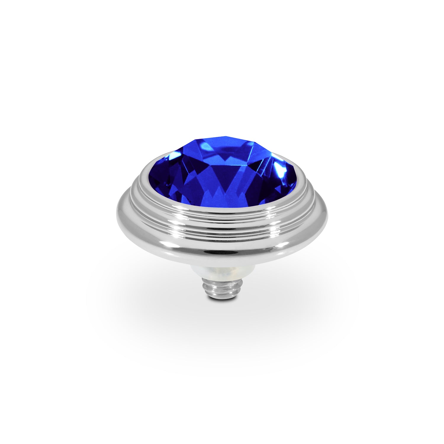 Oroli Top 13 mm - Silber ReCreated Dark Sapphire
