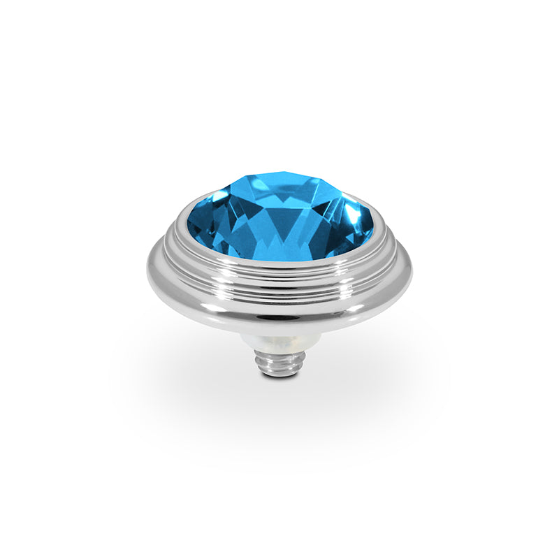 Oroli Top 13 mm - Silber Denim Blue