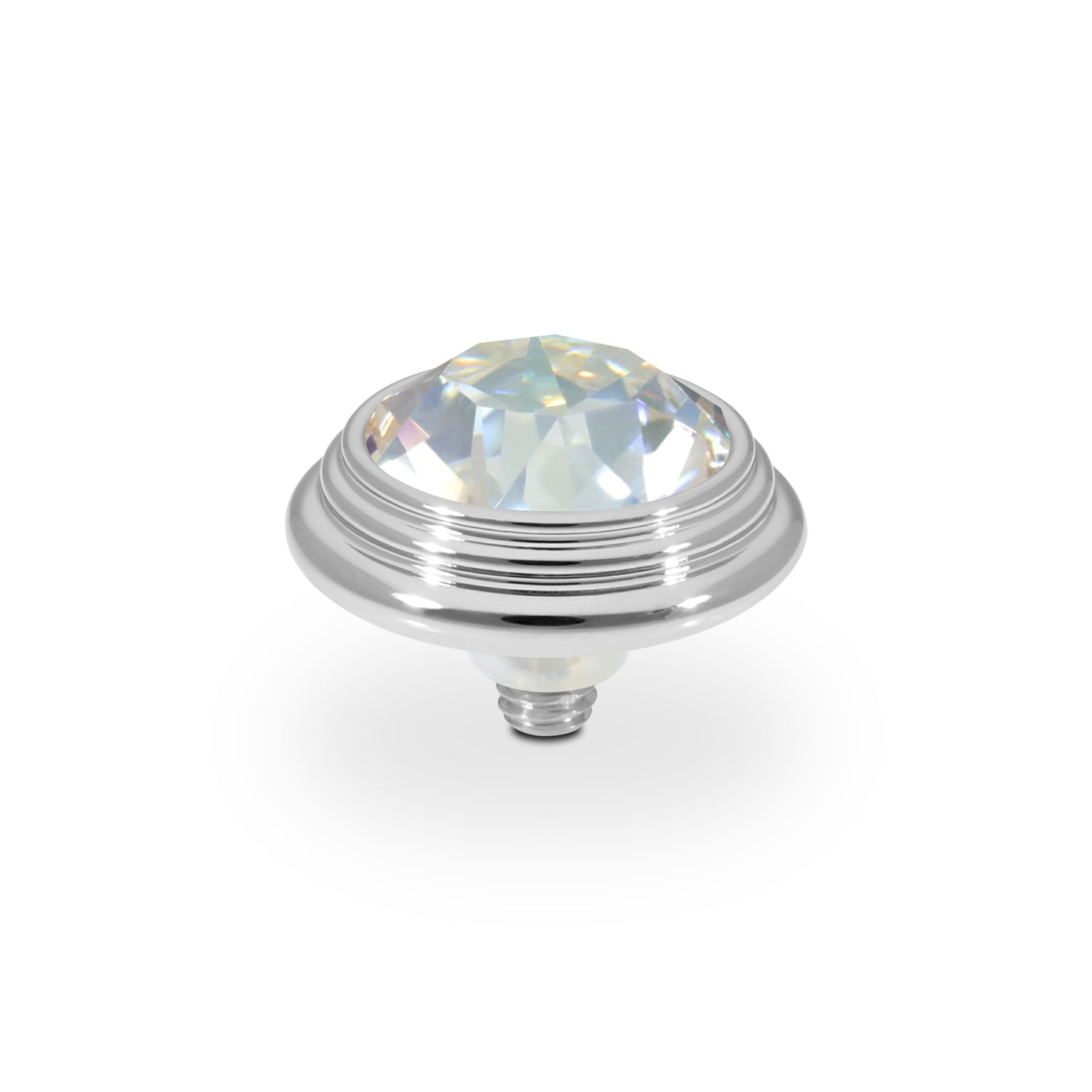 Oroli Top 13 mm - Silber Crystal Serene Gray Delite
