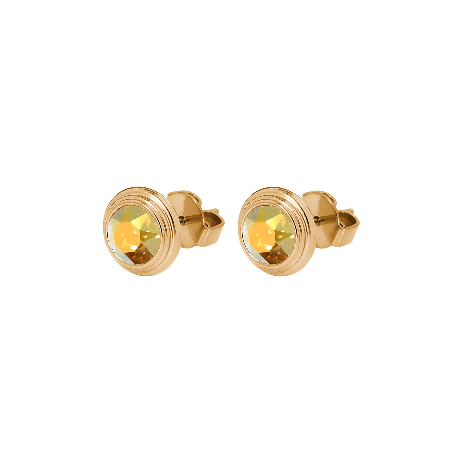 Oroli Ohrstecker 10 mm - Gold metallic sunshine
