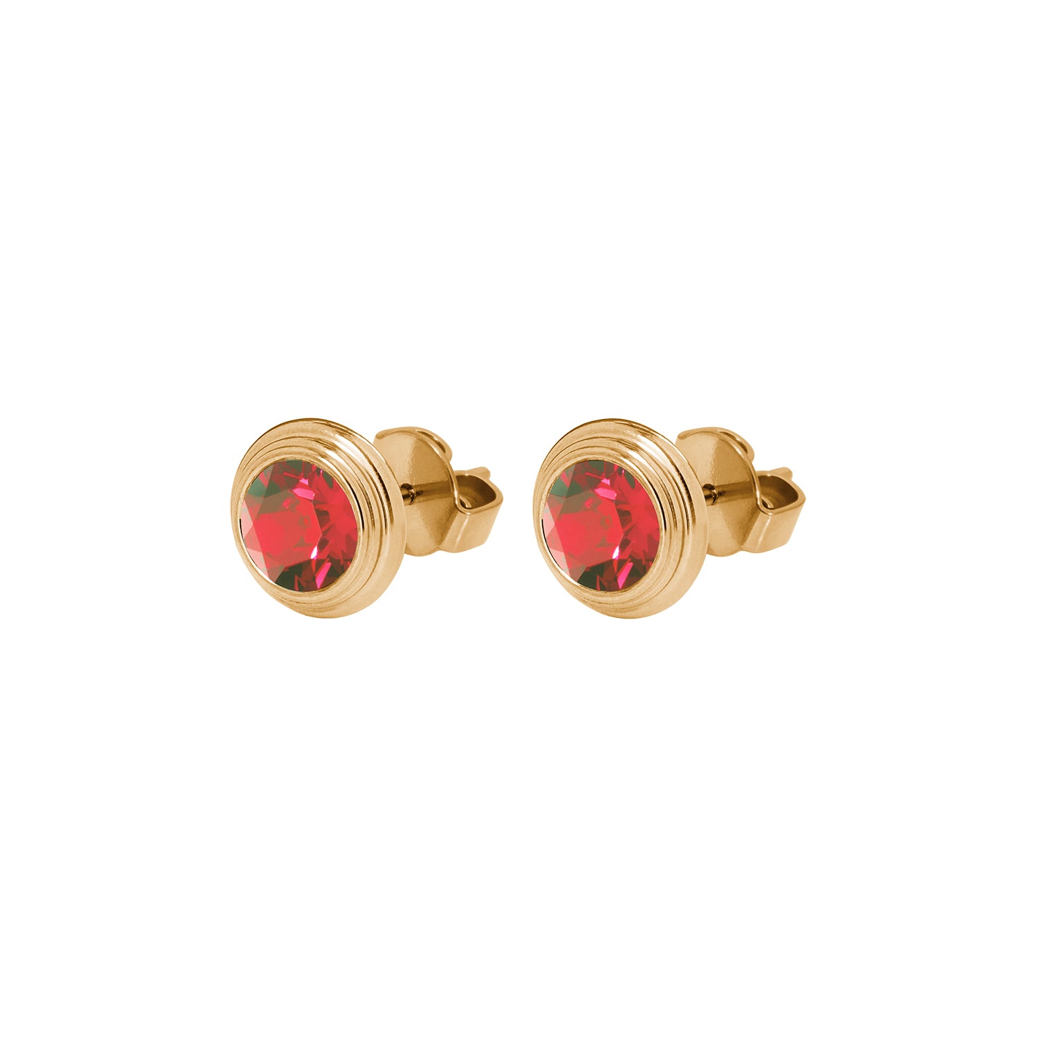 Oroli Ohrstecker 10 mm - Gold padparadscha