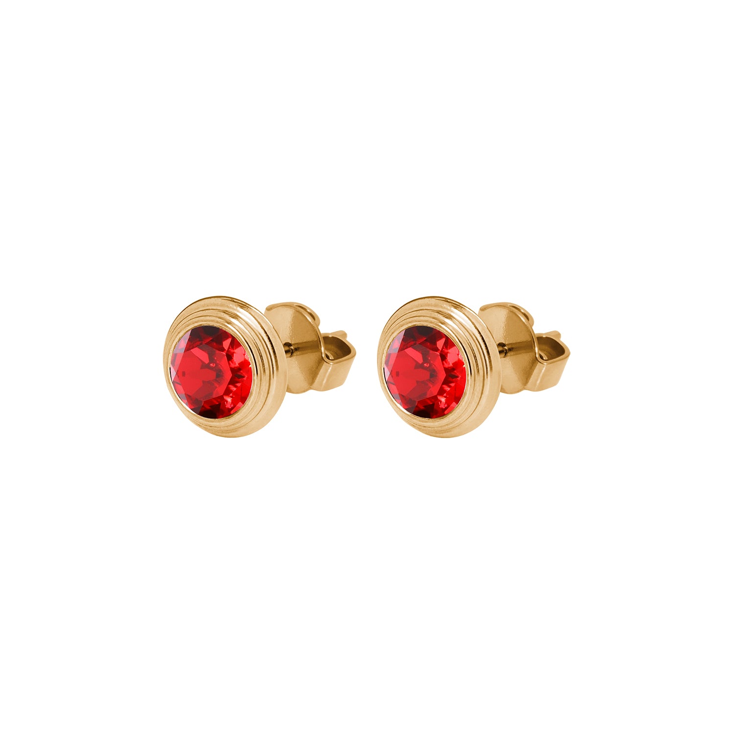 Oroli Ohrstecker 10 mm - Gold scarlet