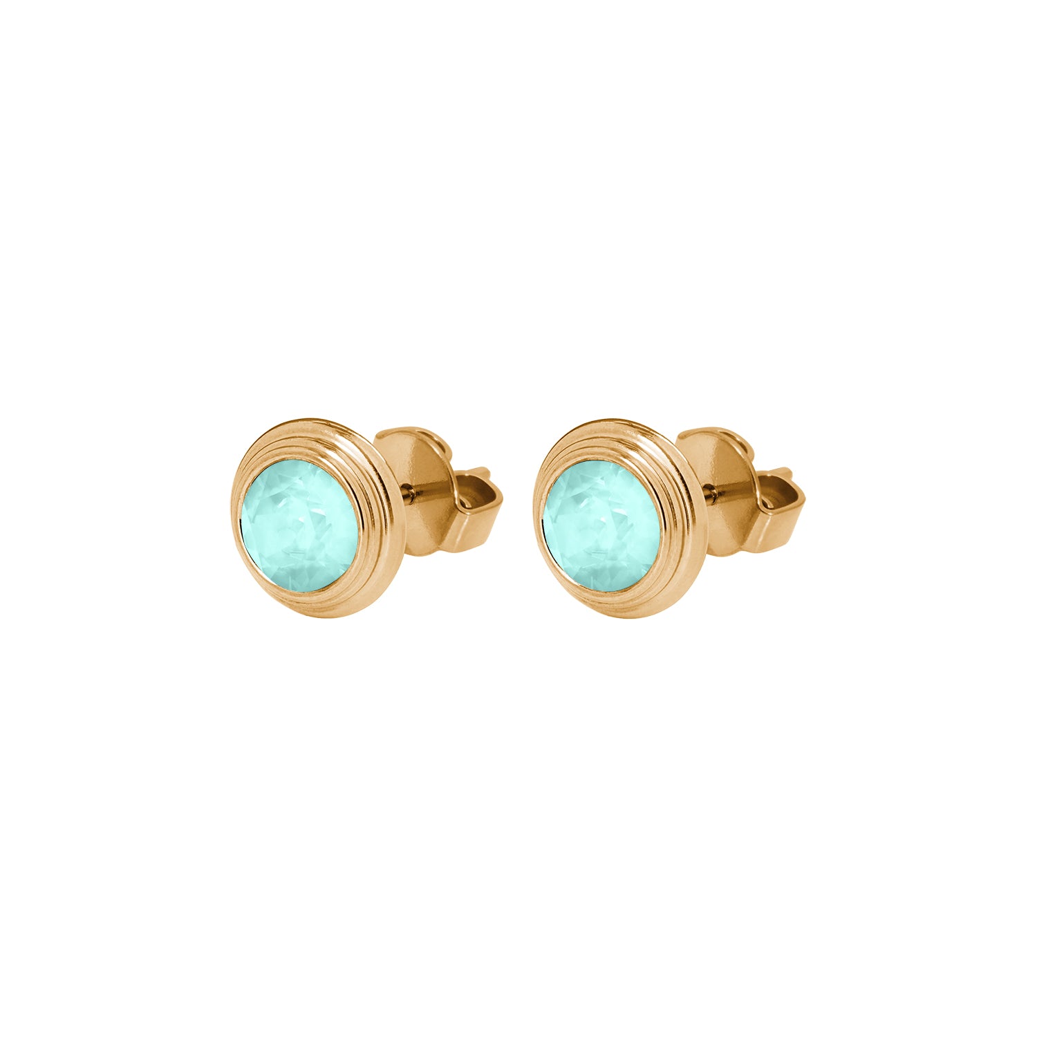 Oroli Ohrstecker 10 mm - Gold Crystal Soft mint Ignite