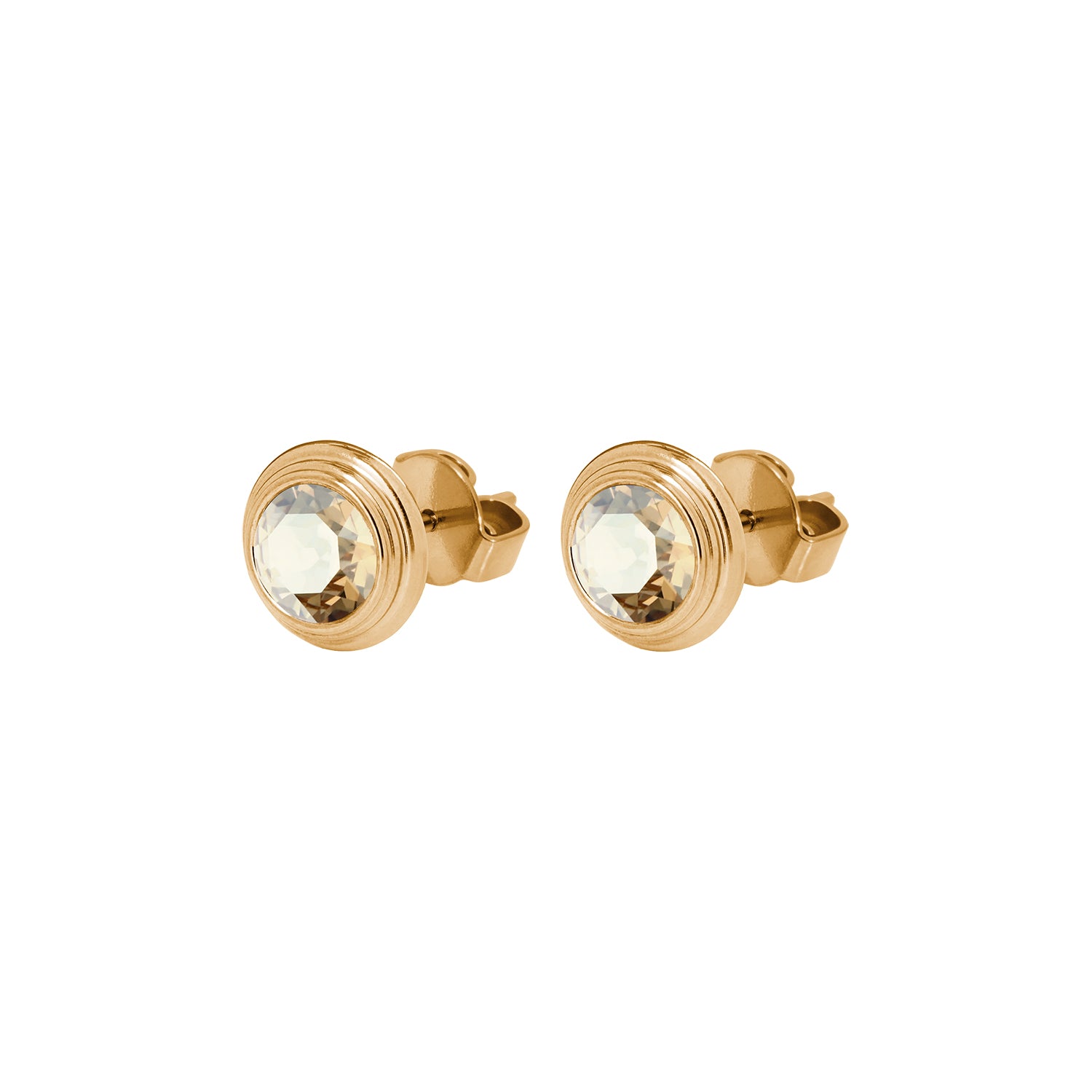 Oroli Ohrstecker 10 mm - Gold Golden shadow