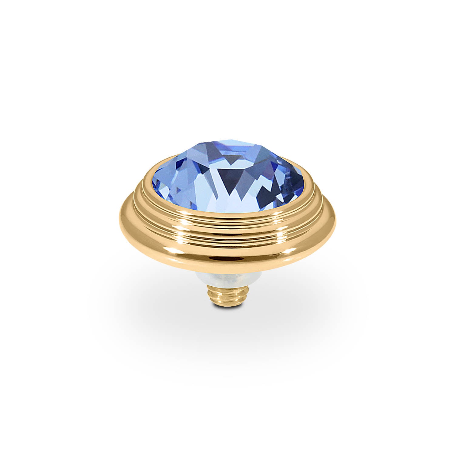 Oroli Top 13 mm - Gold light sapphire